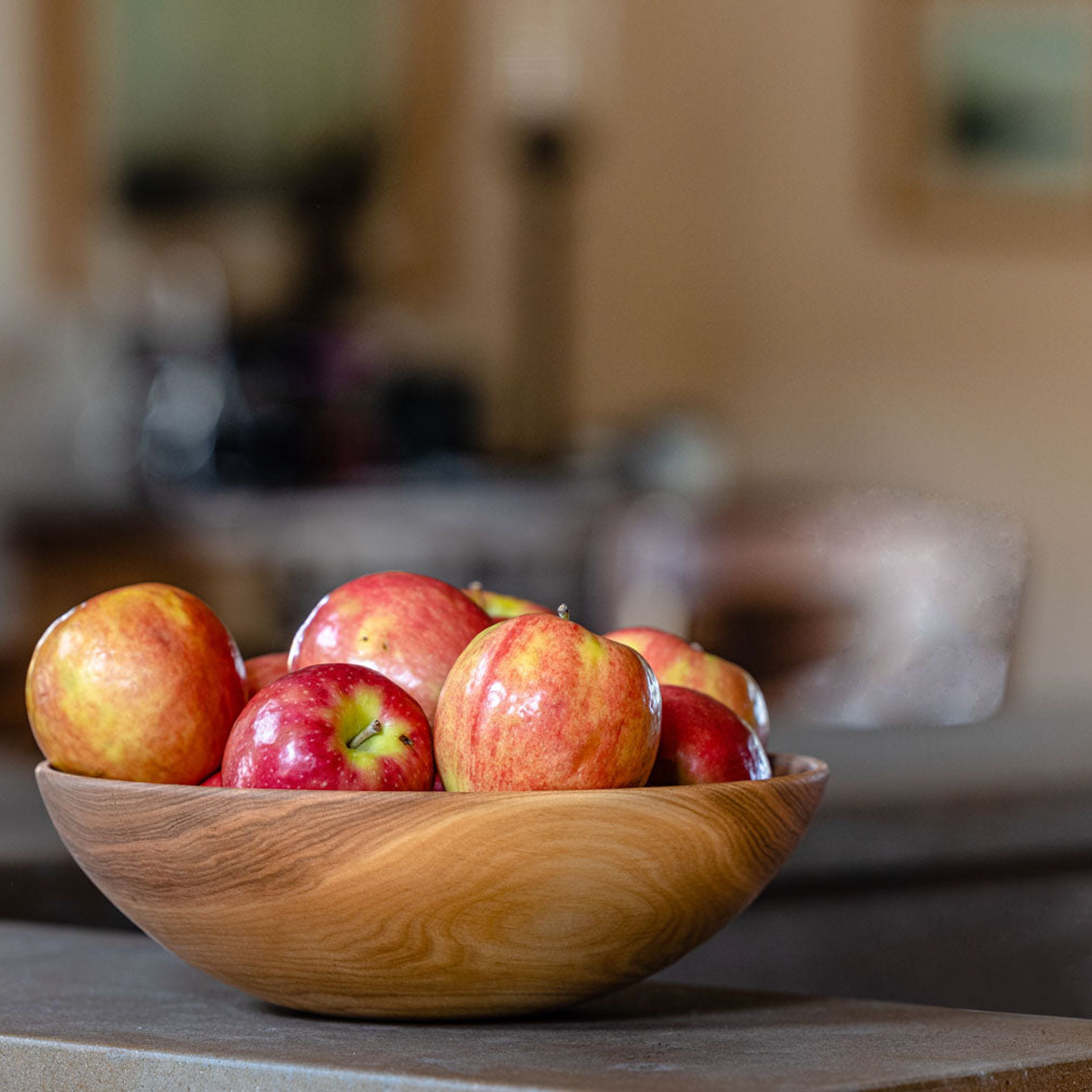 11 Inch Wooden Bowl Set - With 6 Inch Bowls
