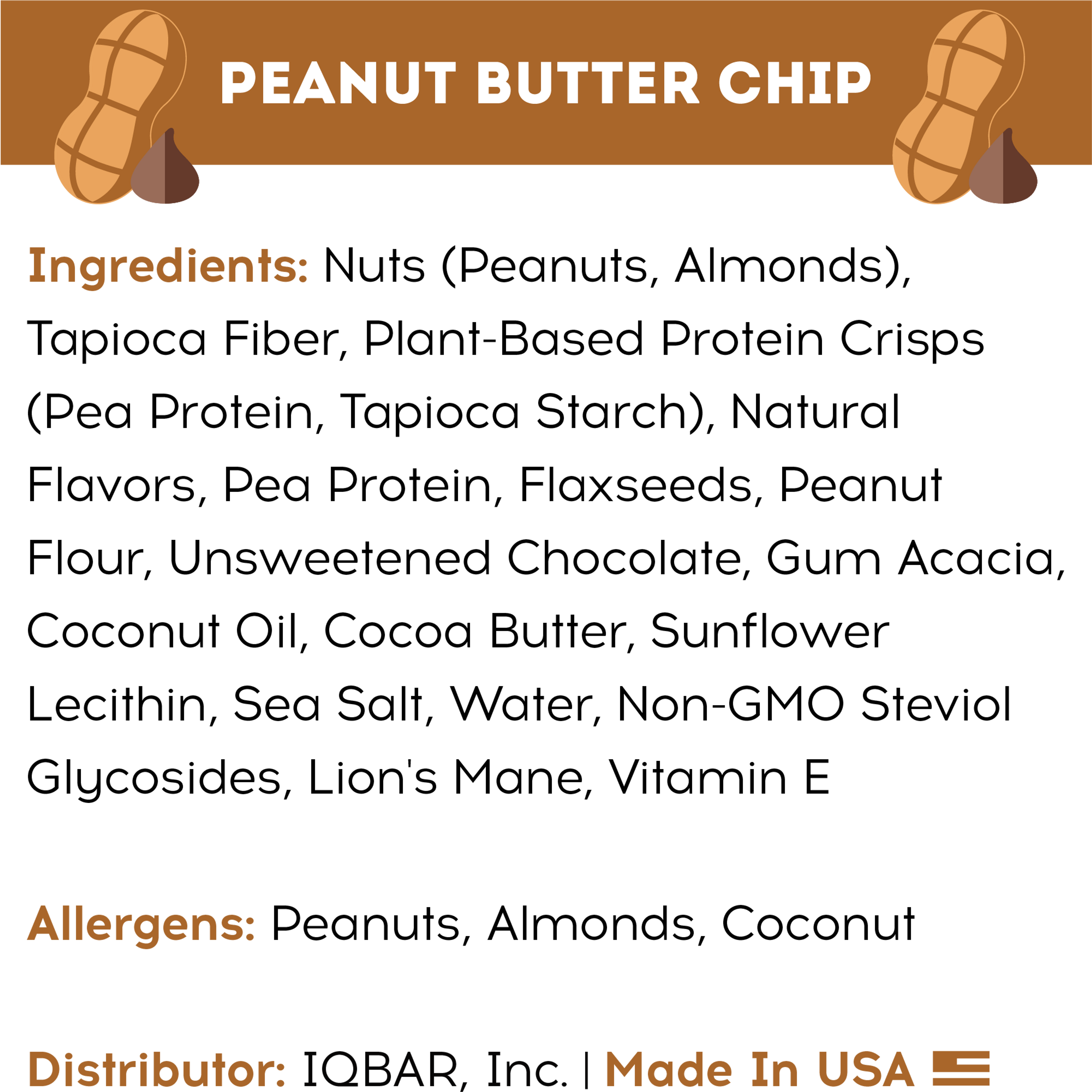Peanut Butter Chip (12 Bars)