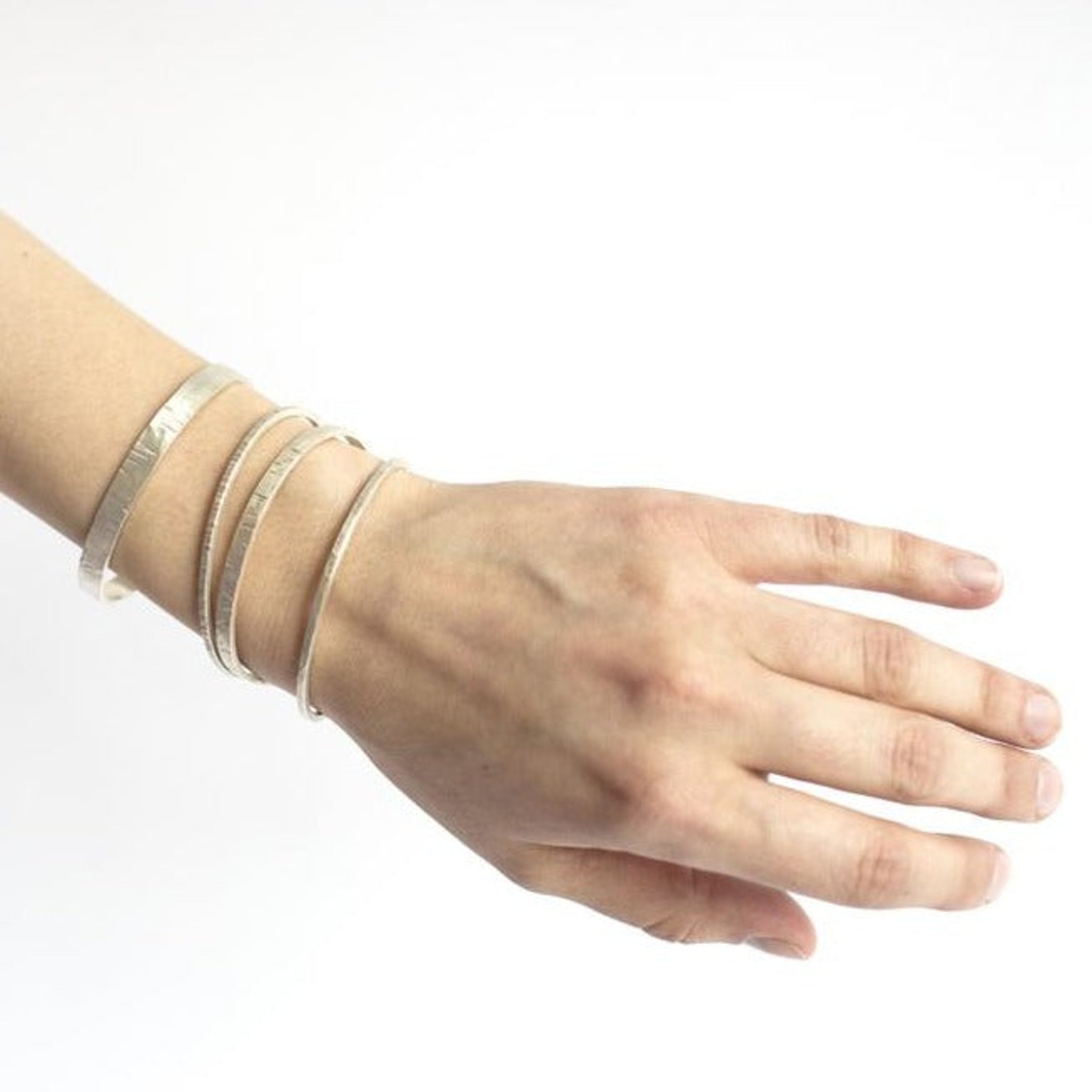 Cuff in Archaic Hammered Sterling Silver - Various Sizes