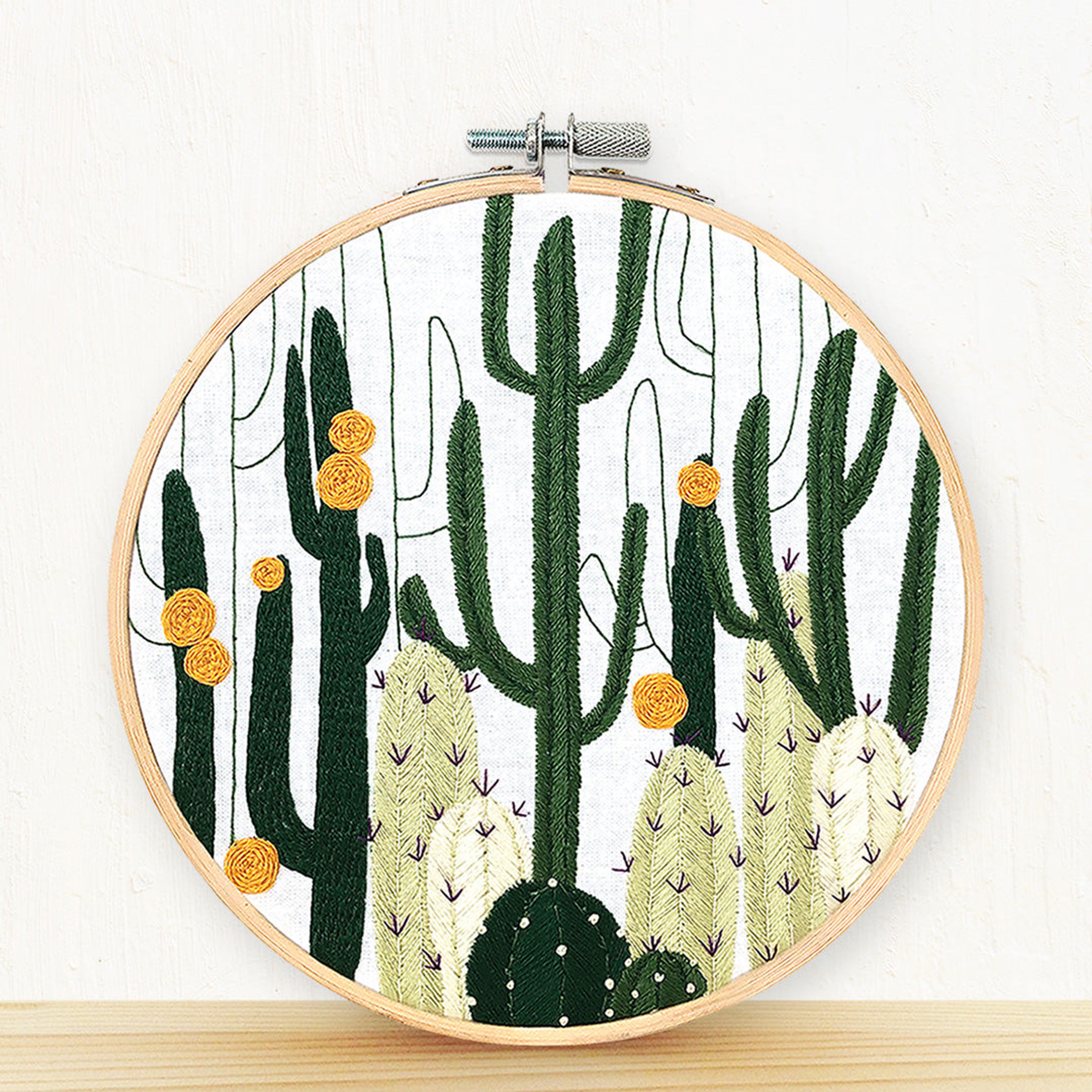 Cactus Bloom - embroidery kit