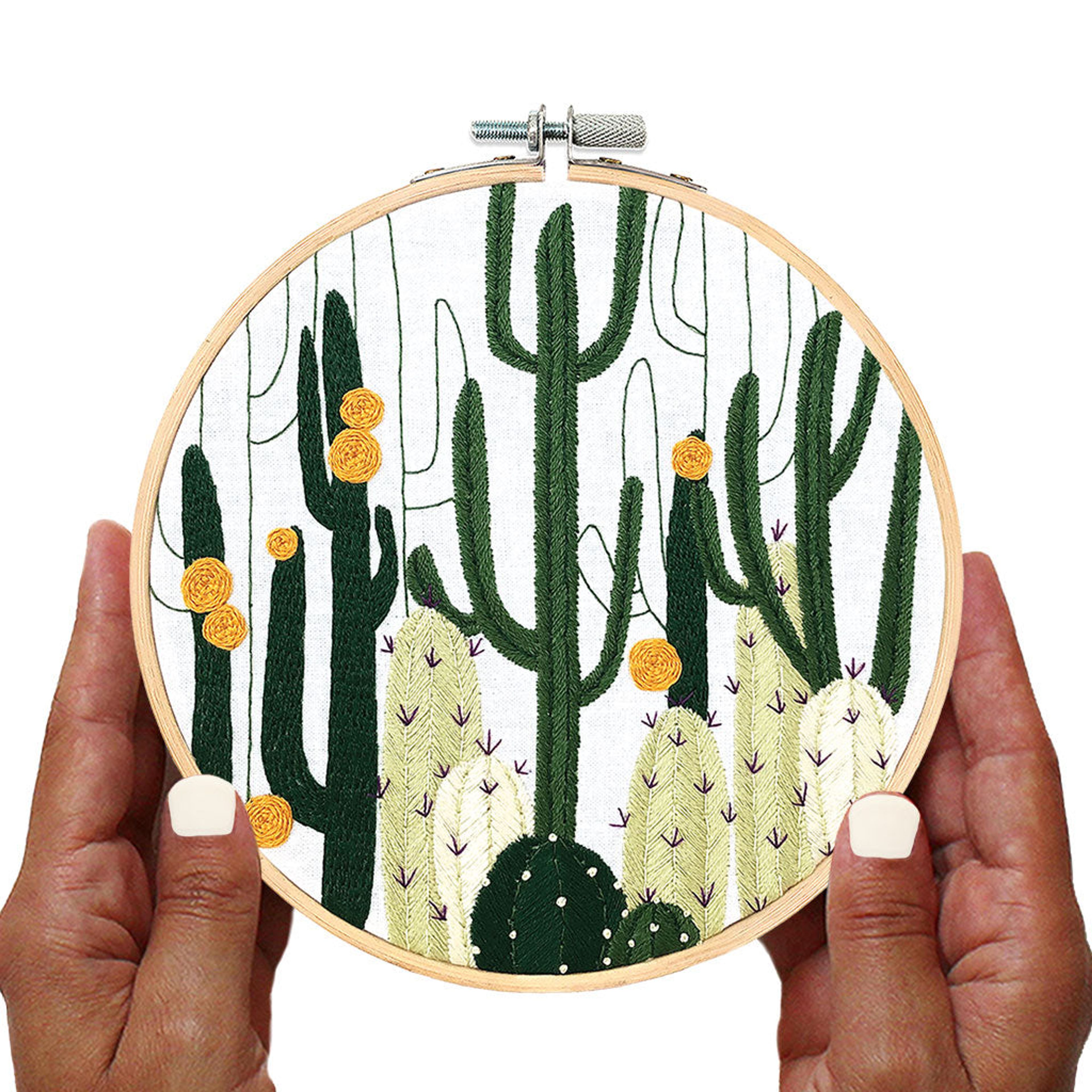 Cactus Bloom - embroidery kit
