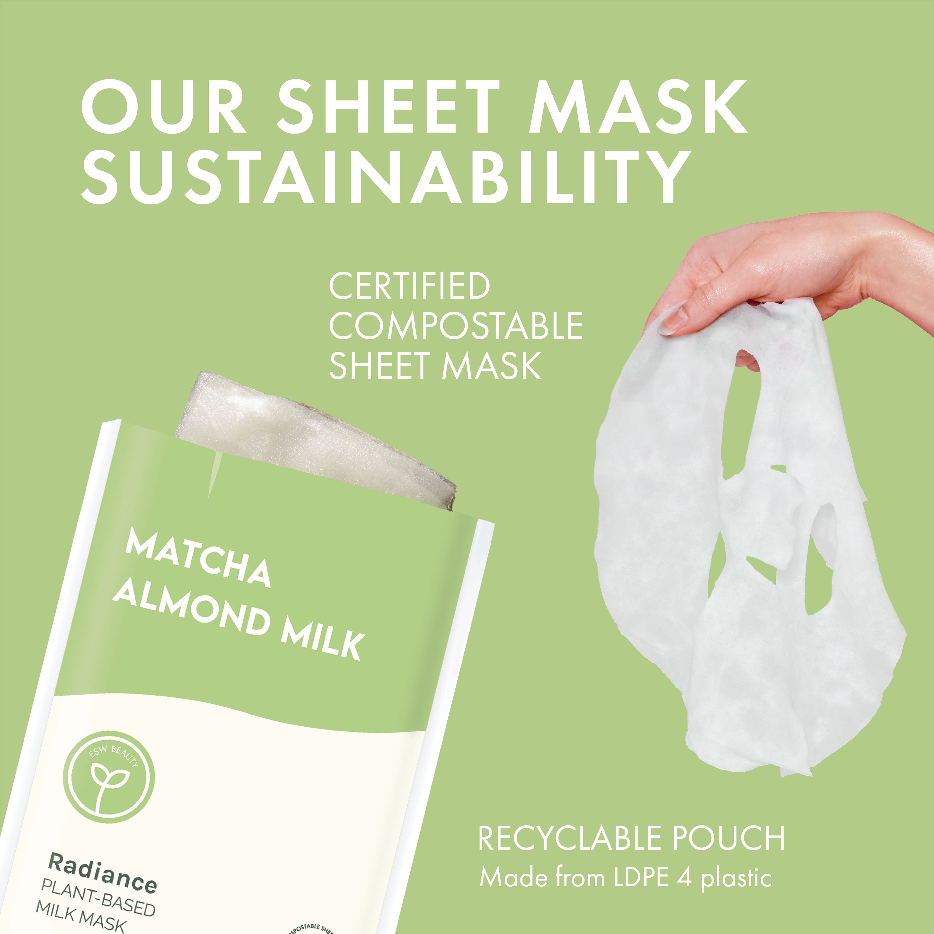 Matcha Almond Milk Radiance Plant-Based Milk Mask