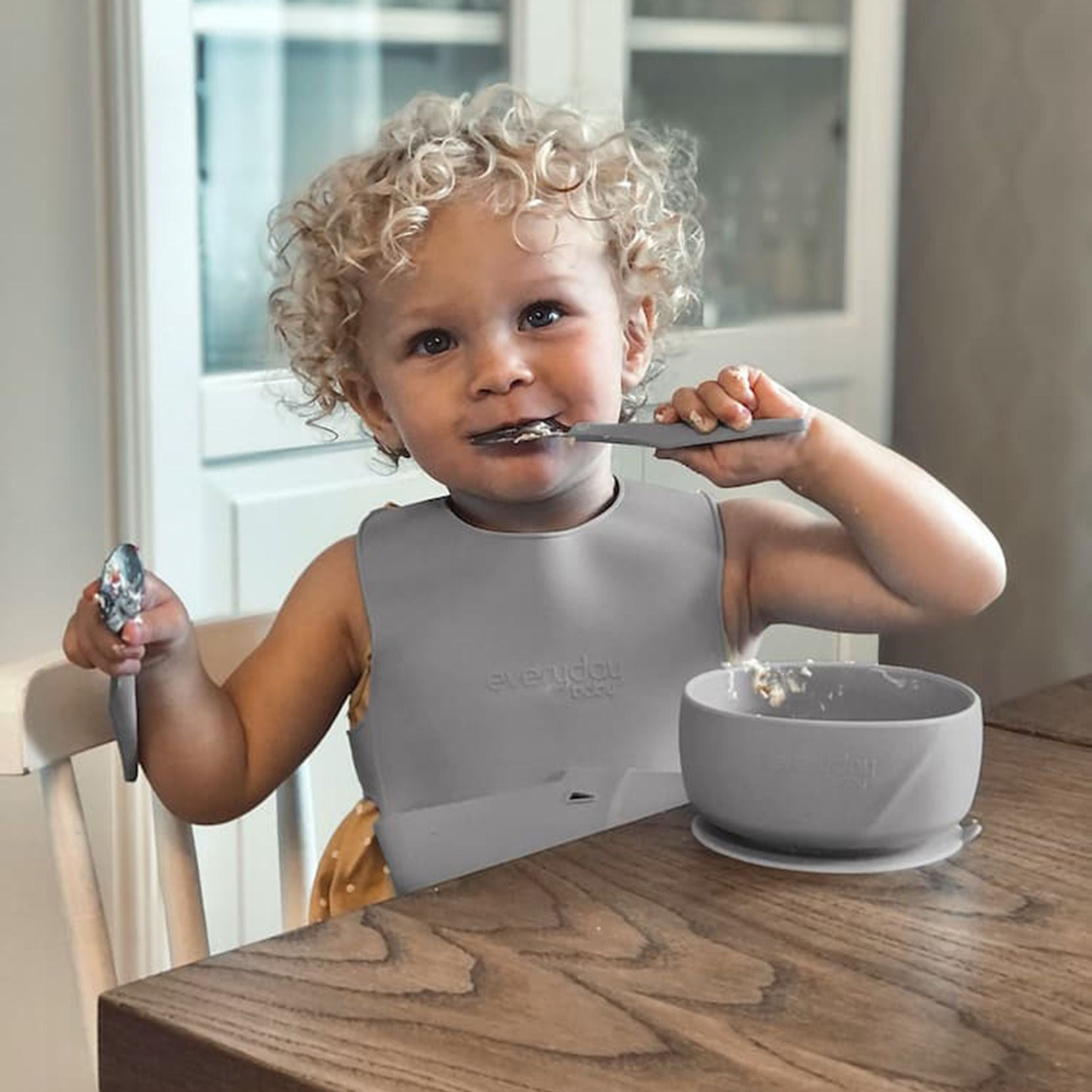 Mealtime Set Baby – Quiet Grey