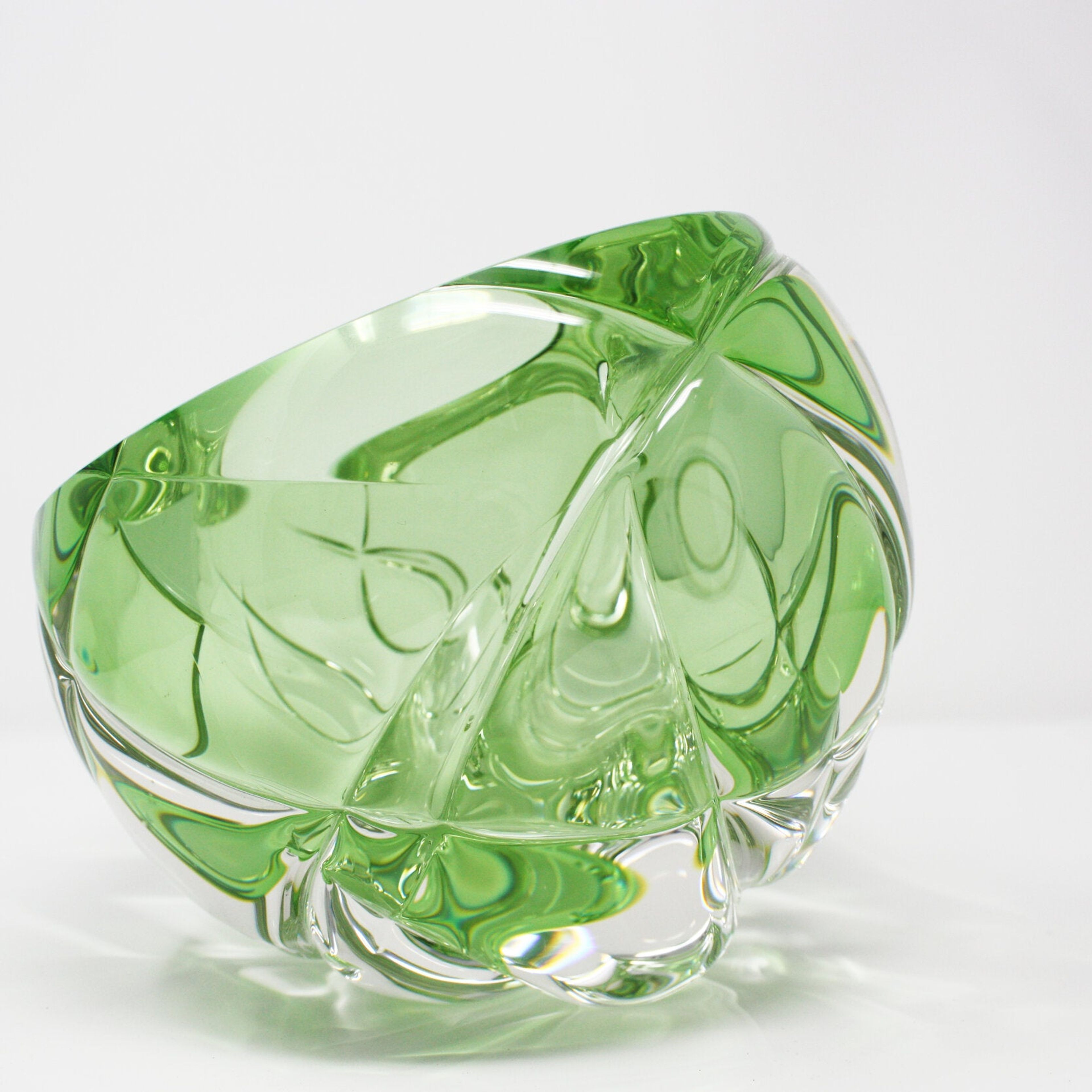 Light Green Cut Vase