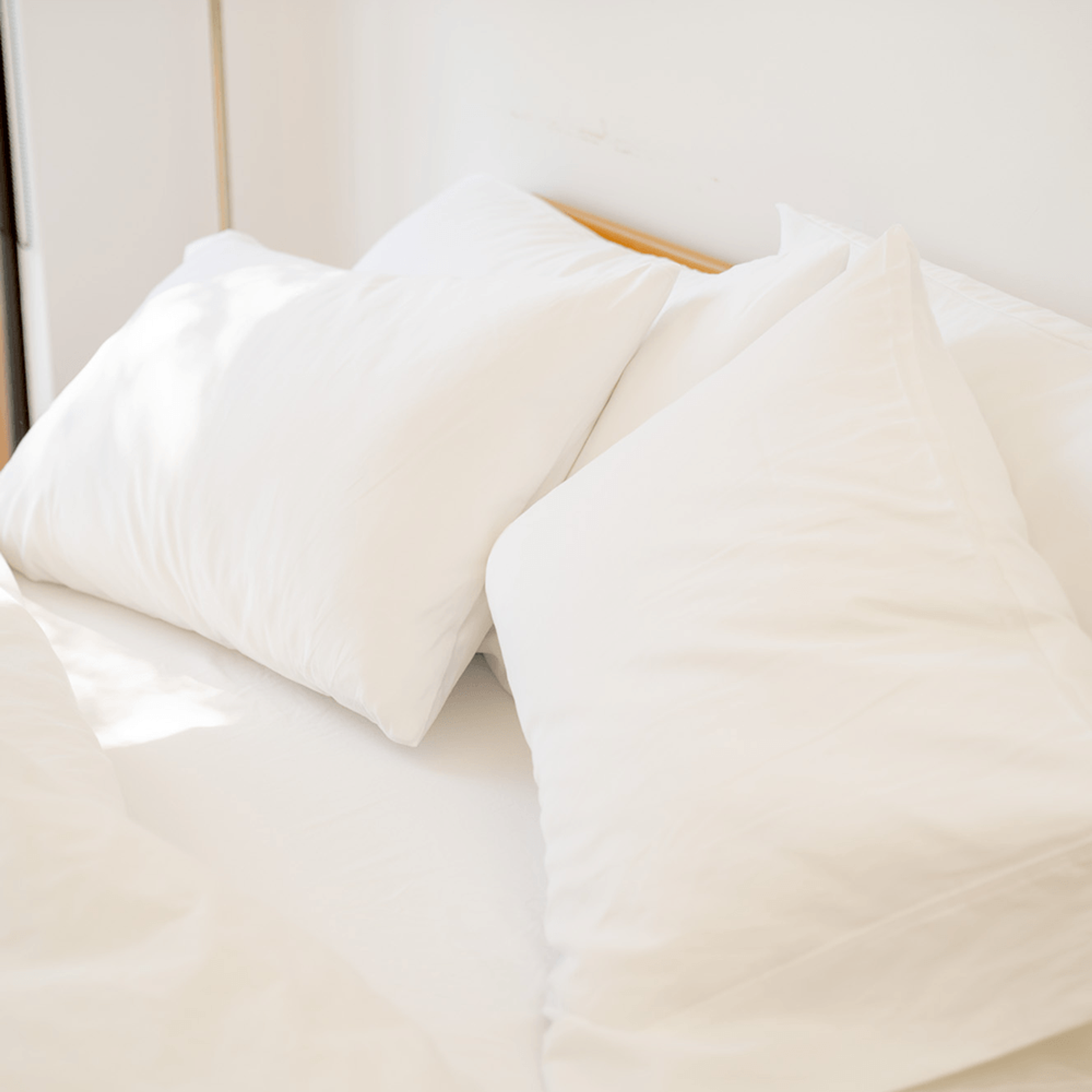 2x Hotel Pillows & Pillowcase Set (Down Feather)