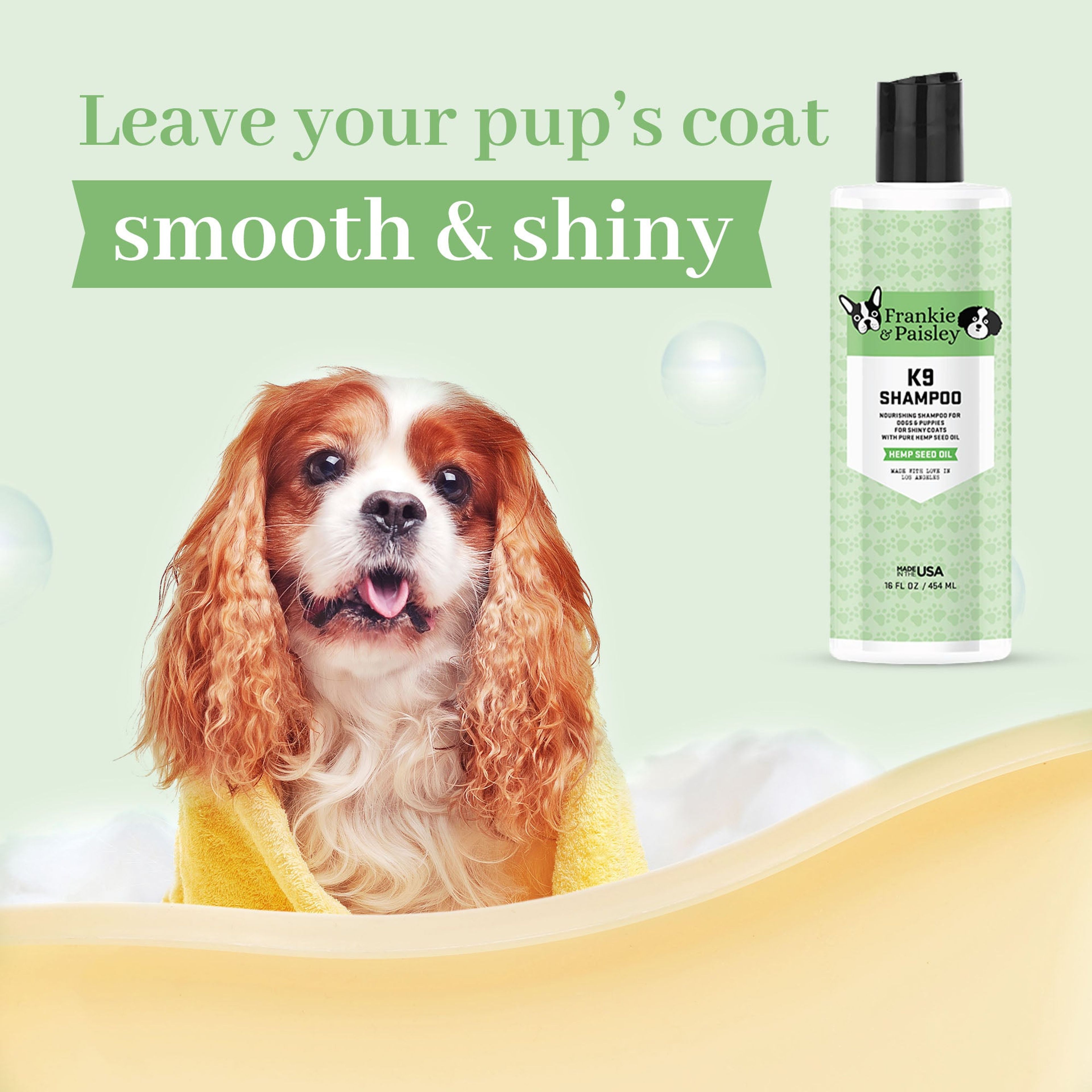 K9 Shampoo with Hemp Seed Oil - Shampoo for Dogs - 16oz