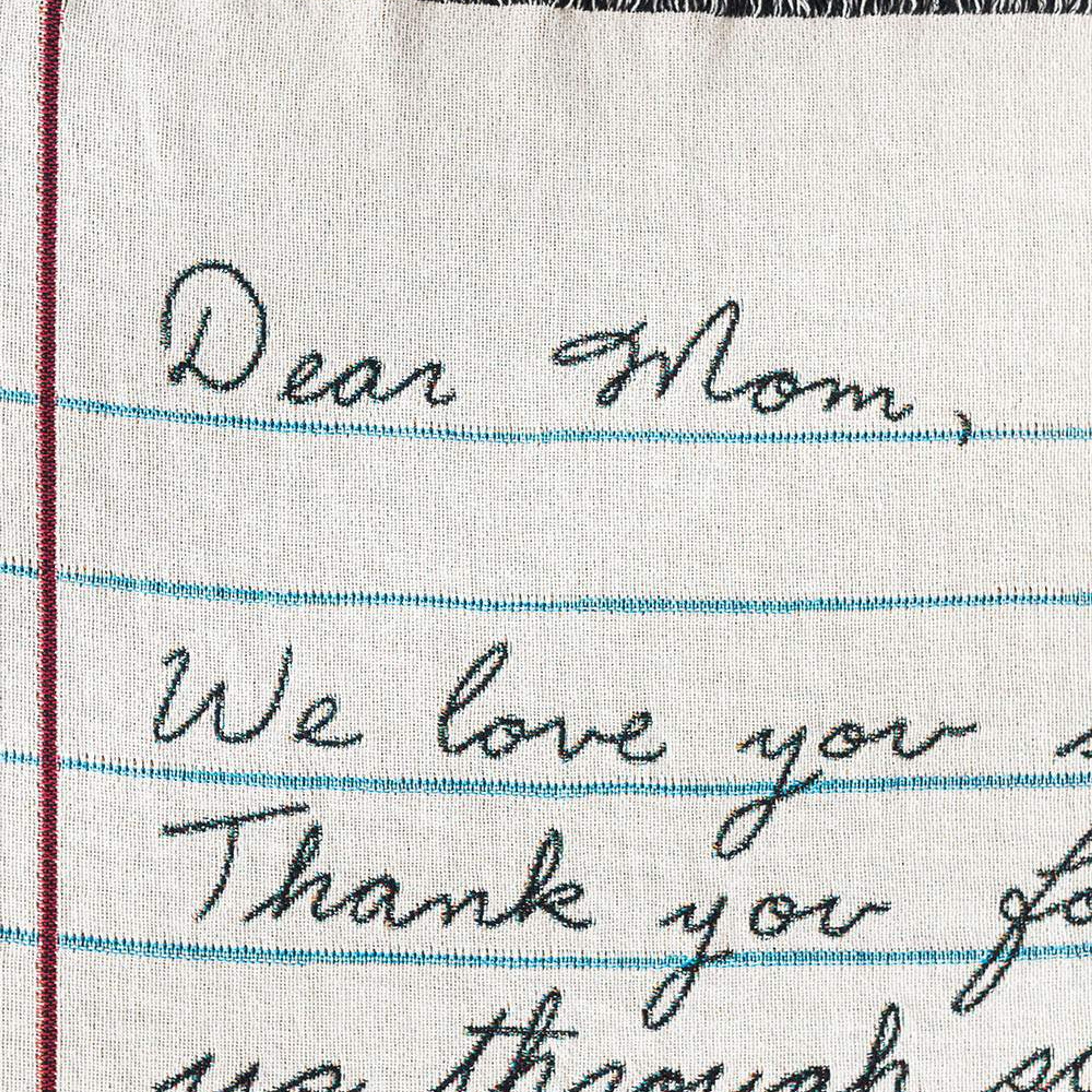 Love Letter Blanket: Handwriting