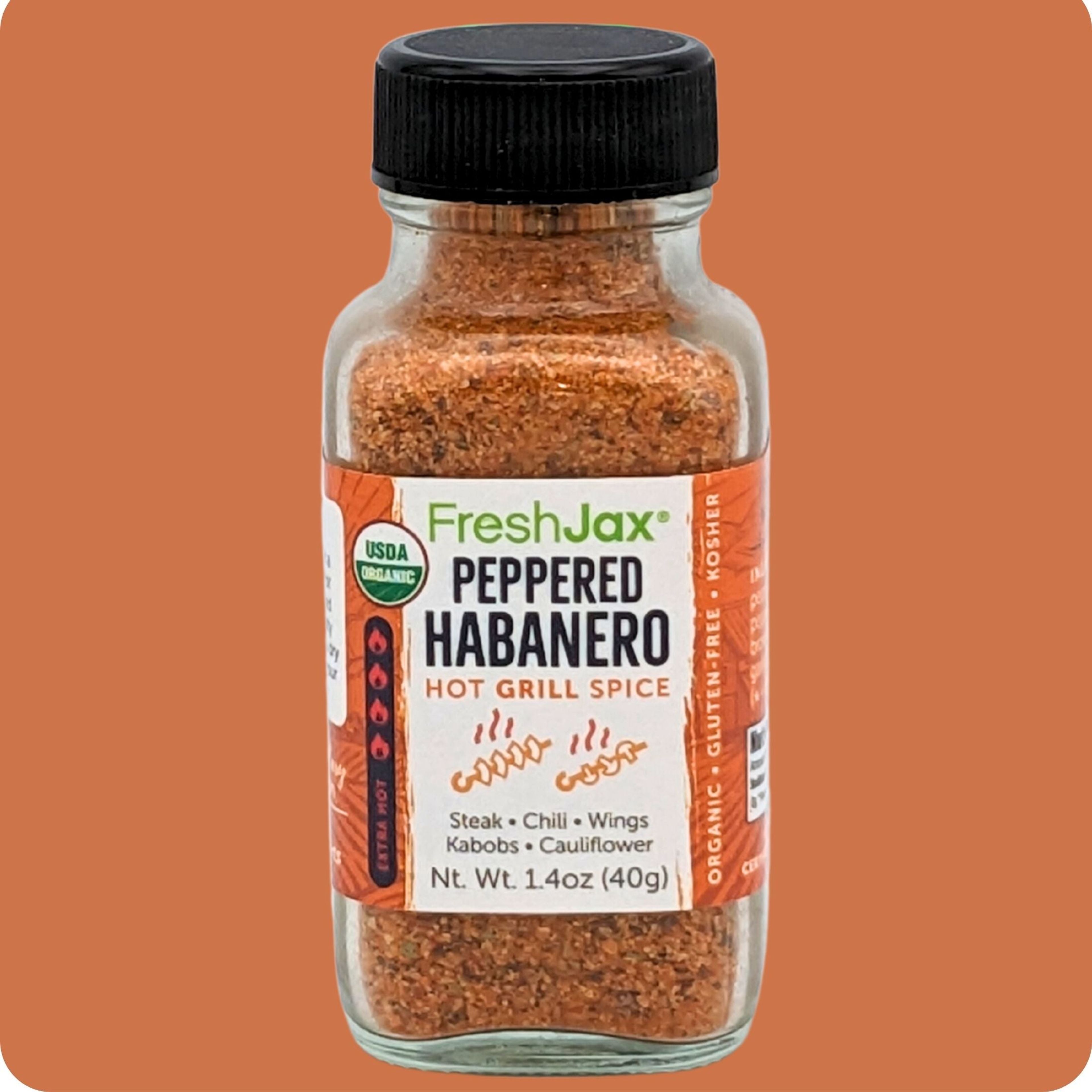 Peppered Habanero Hot Grill Seasoning Organic