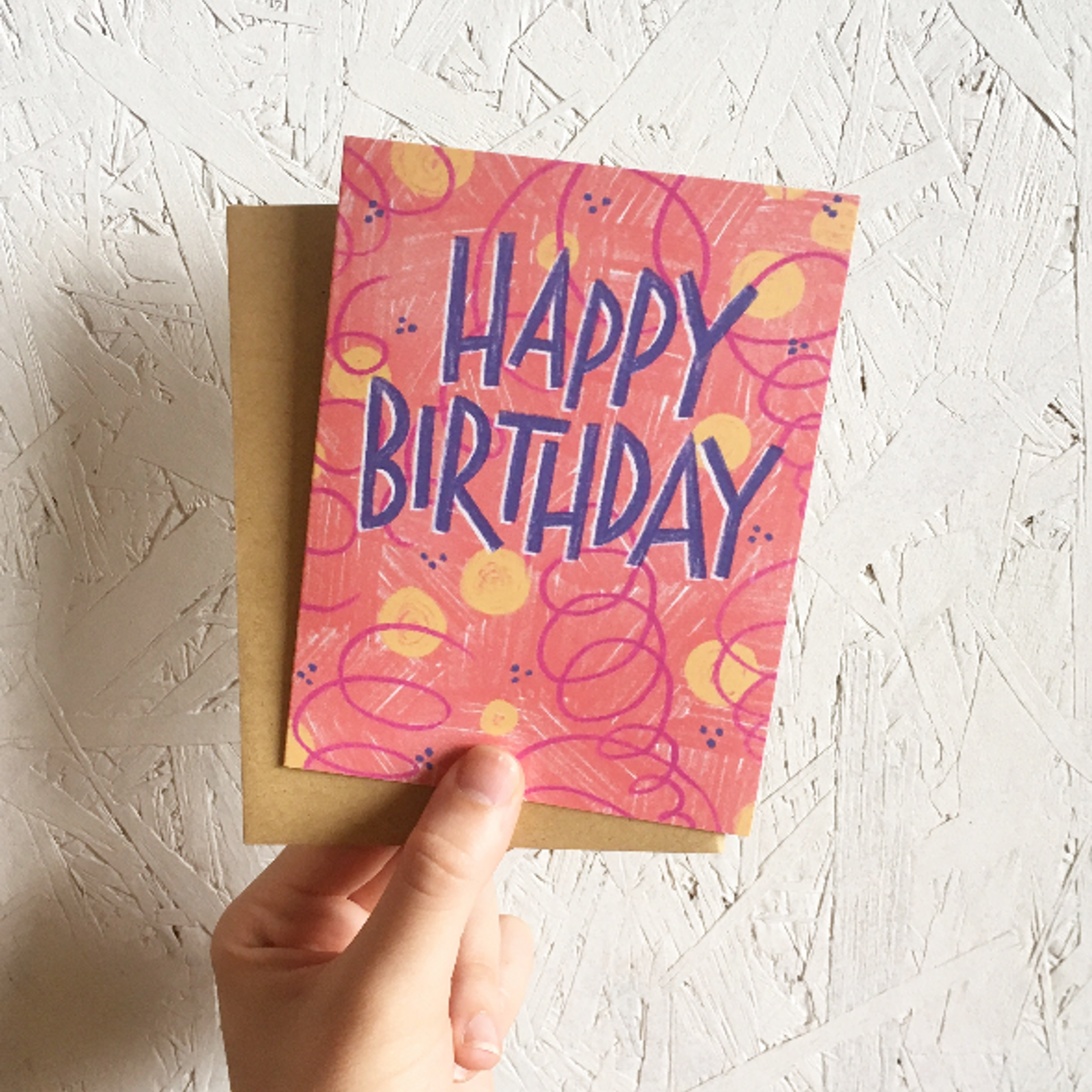 Colorful Classics Happy Birthday Greeting Card