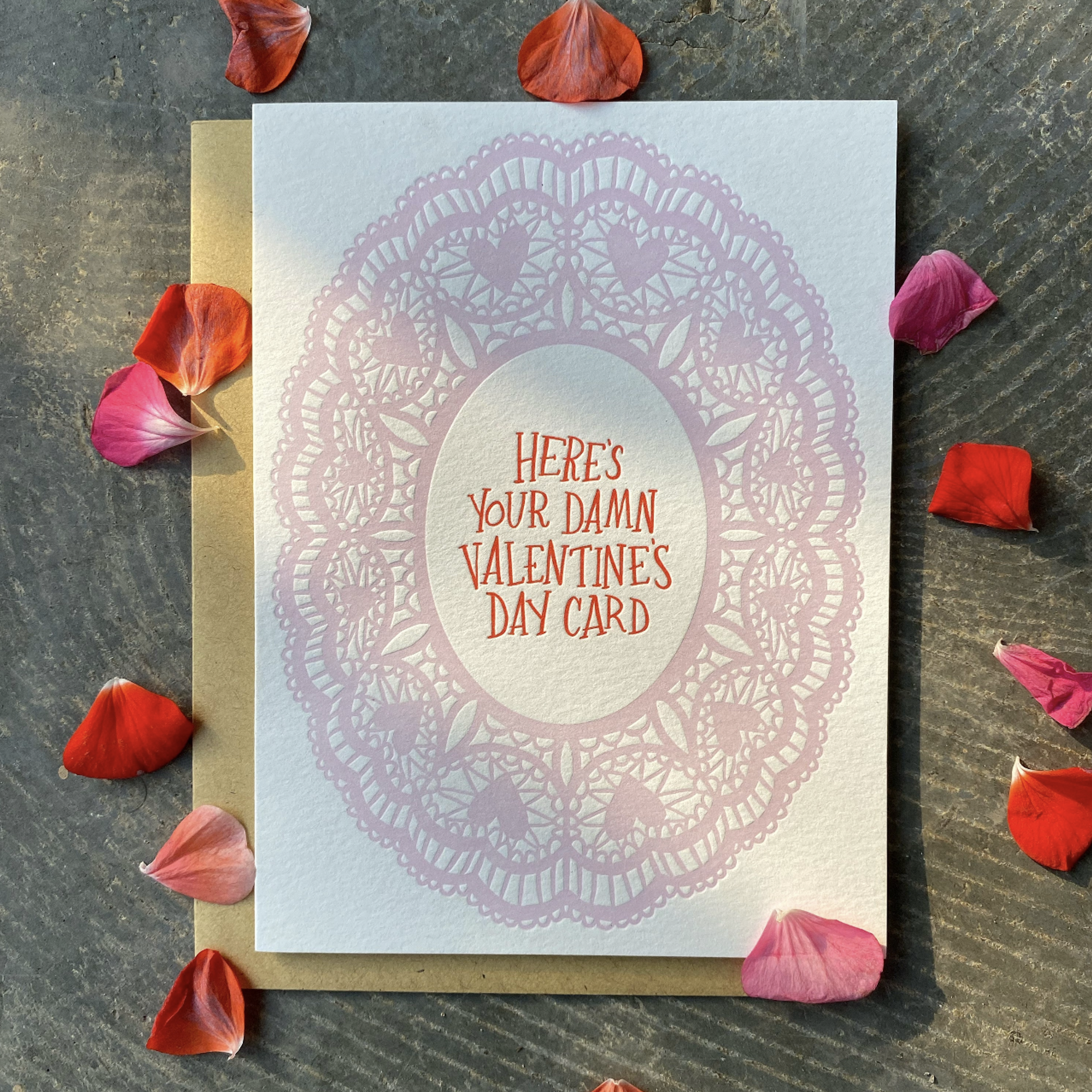 Here's Your Damn Valentine's Day Card Greeting Card