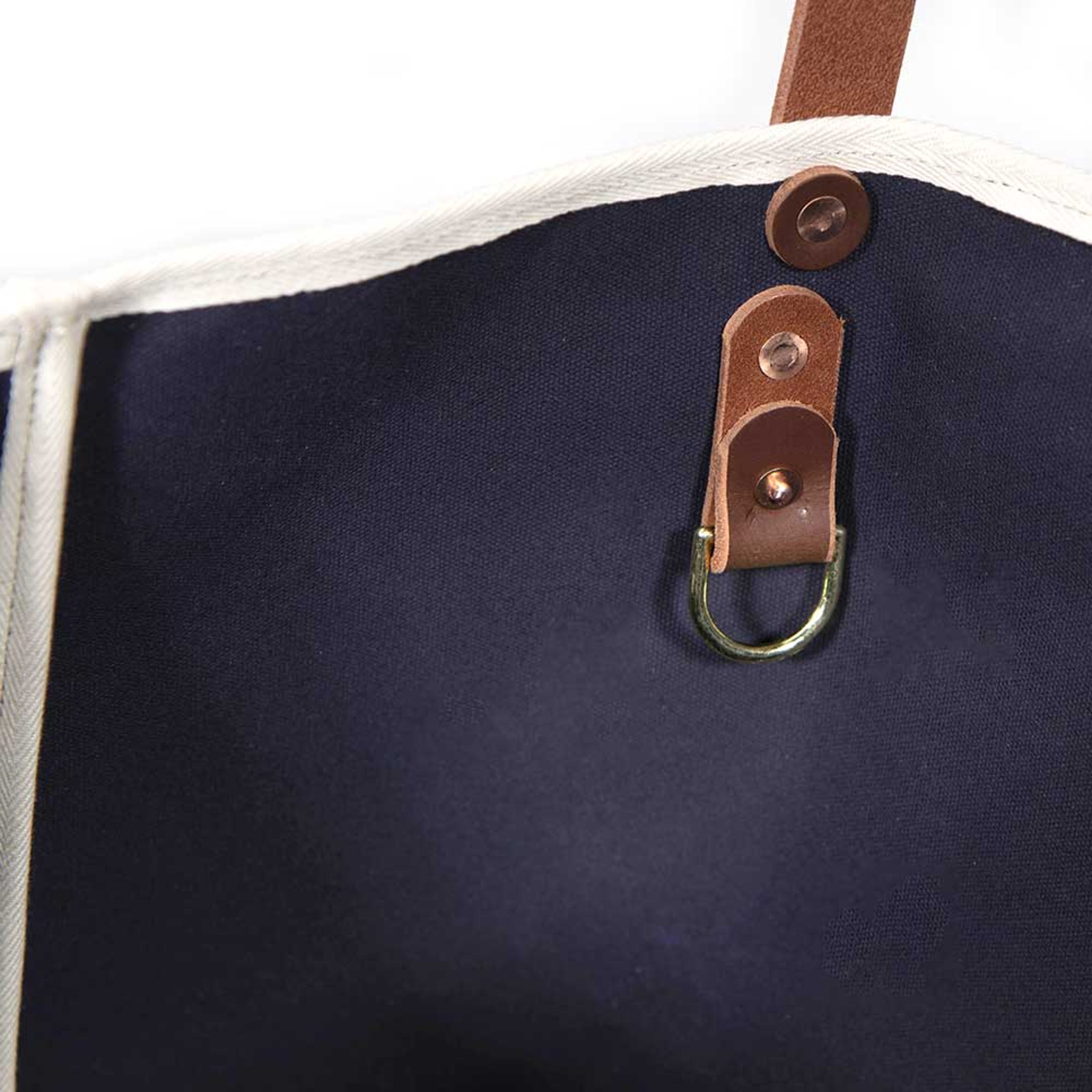 True Navy Waxed Canvas All Day Tote
