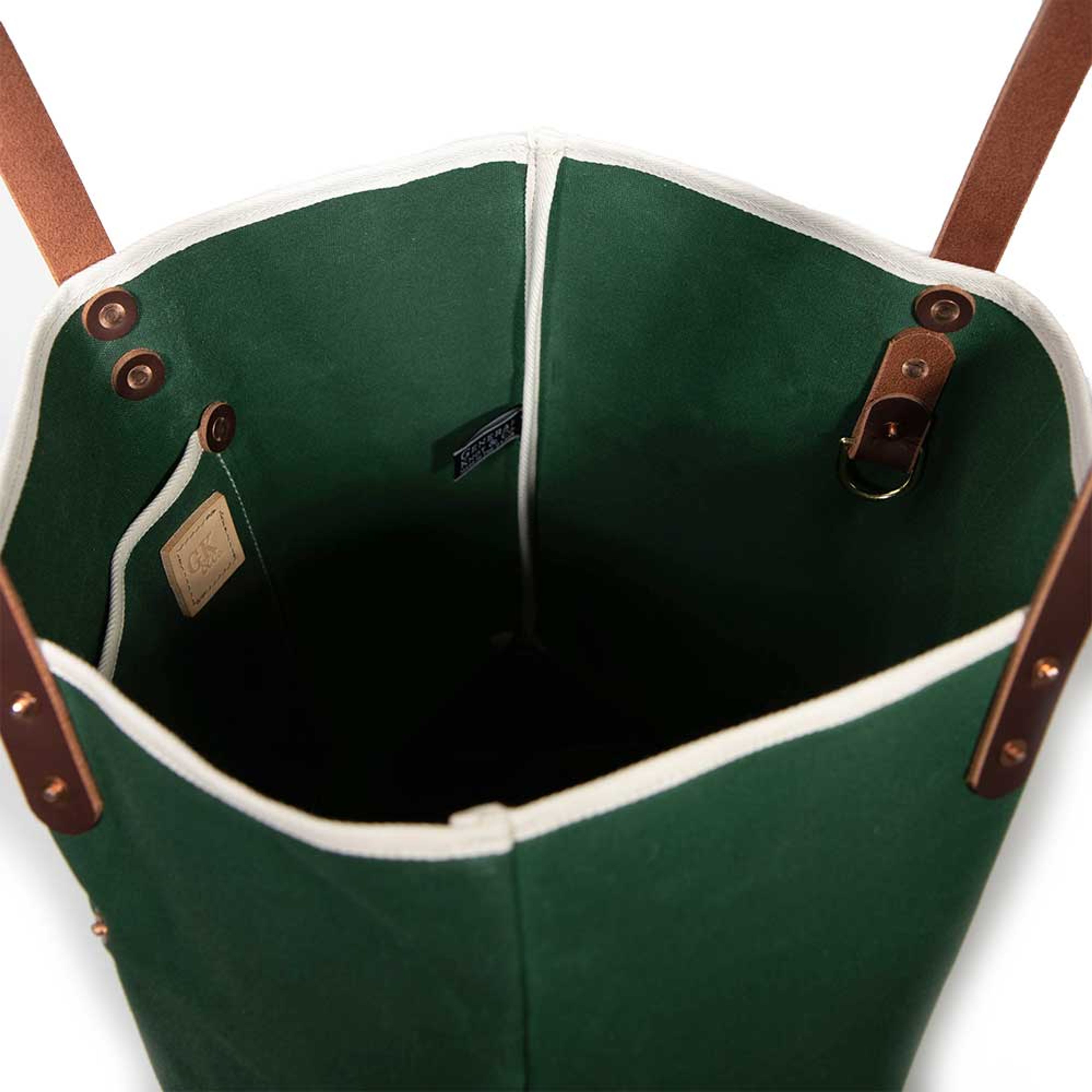 Tennis Green Waxed Canvas All Day Tote