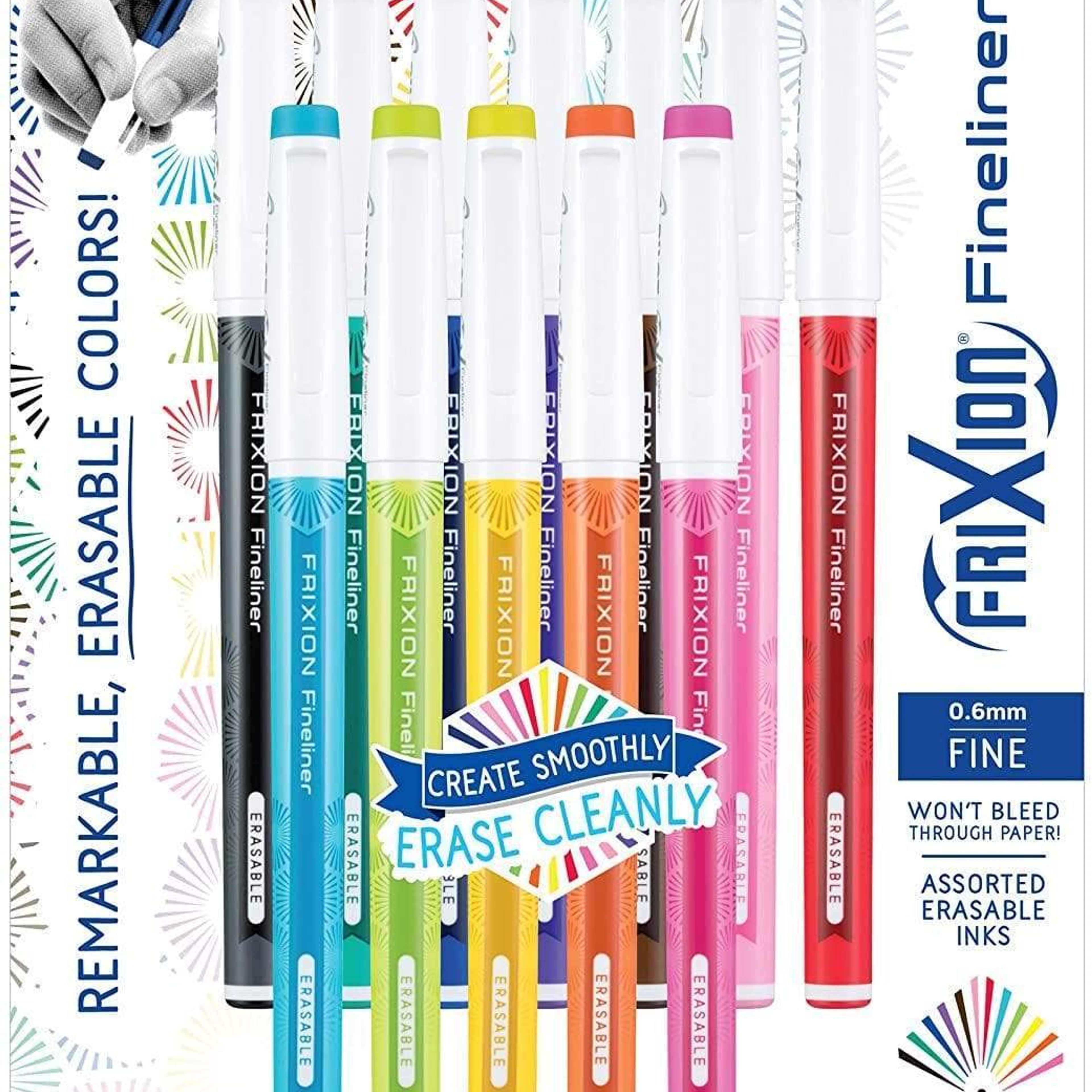 Frixion Fineliner Markers (12 Pack)
