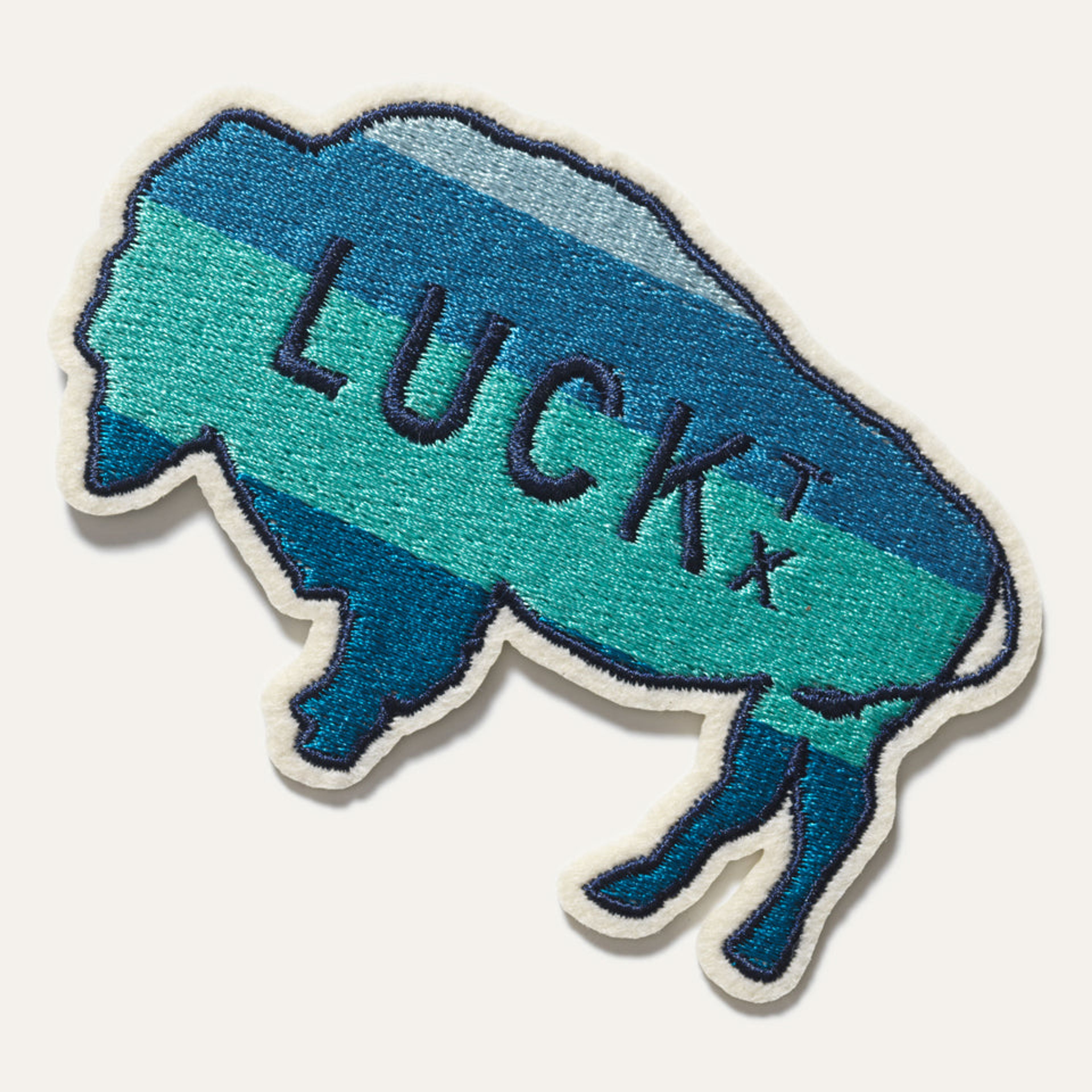 Ginew x Luck, TX Buffalo Patch Blue Green