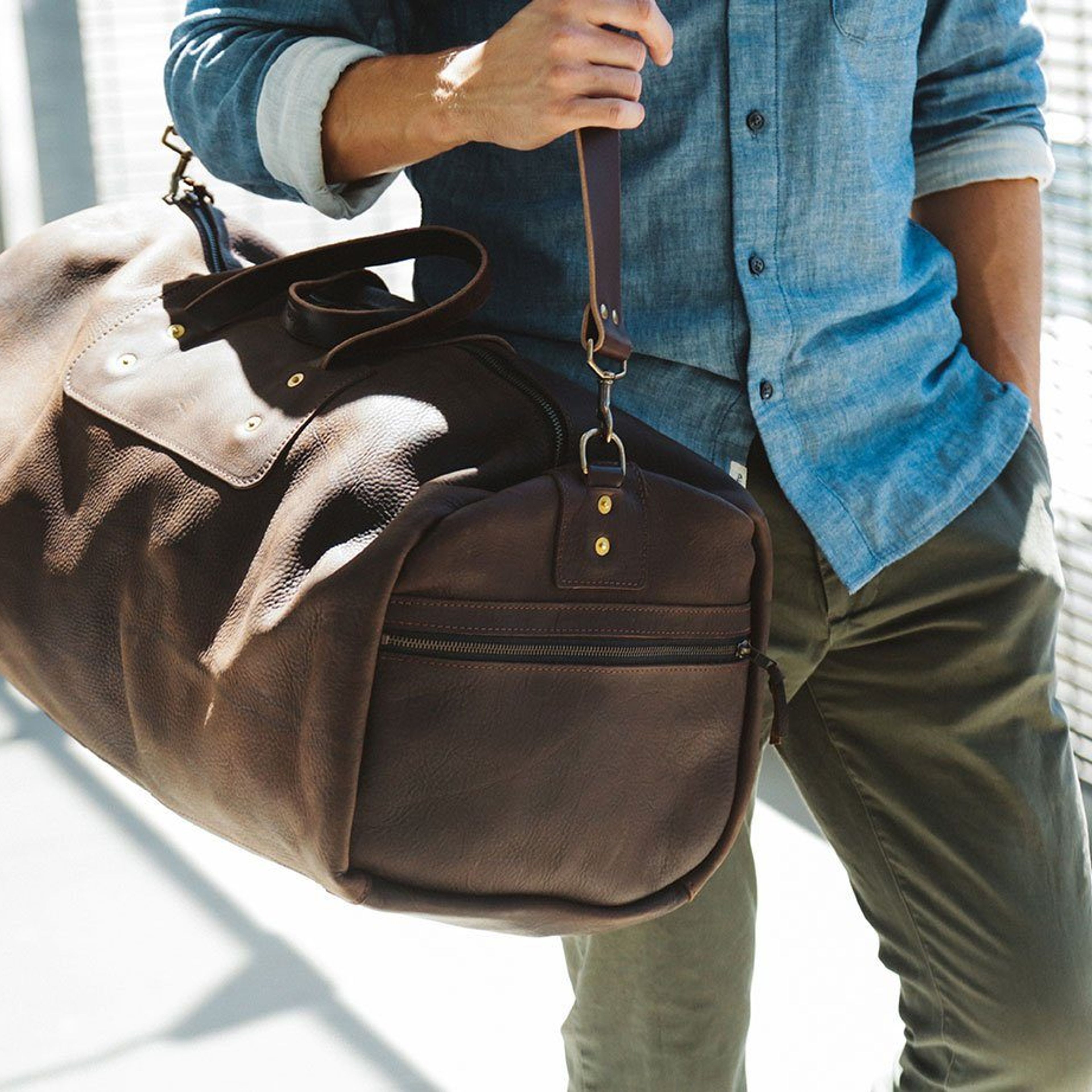 Expedition Leather Duffle Bag