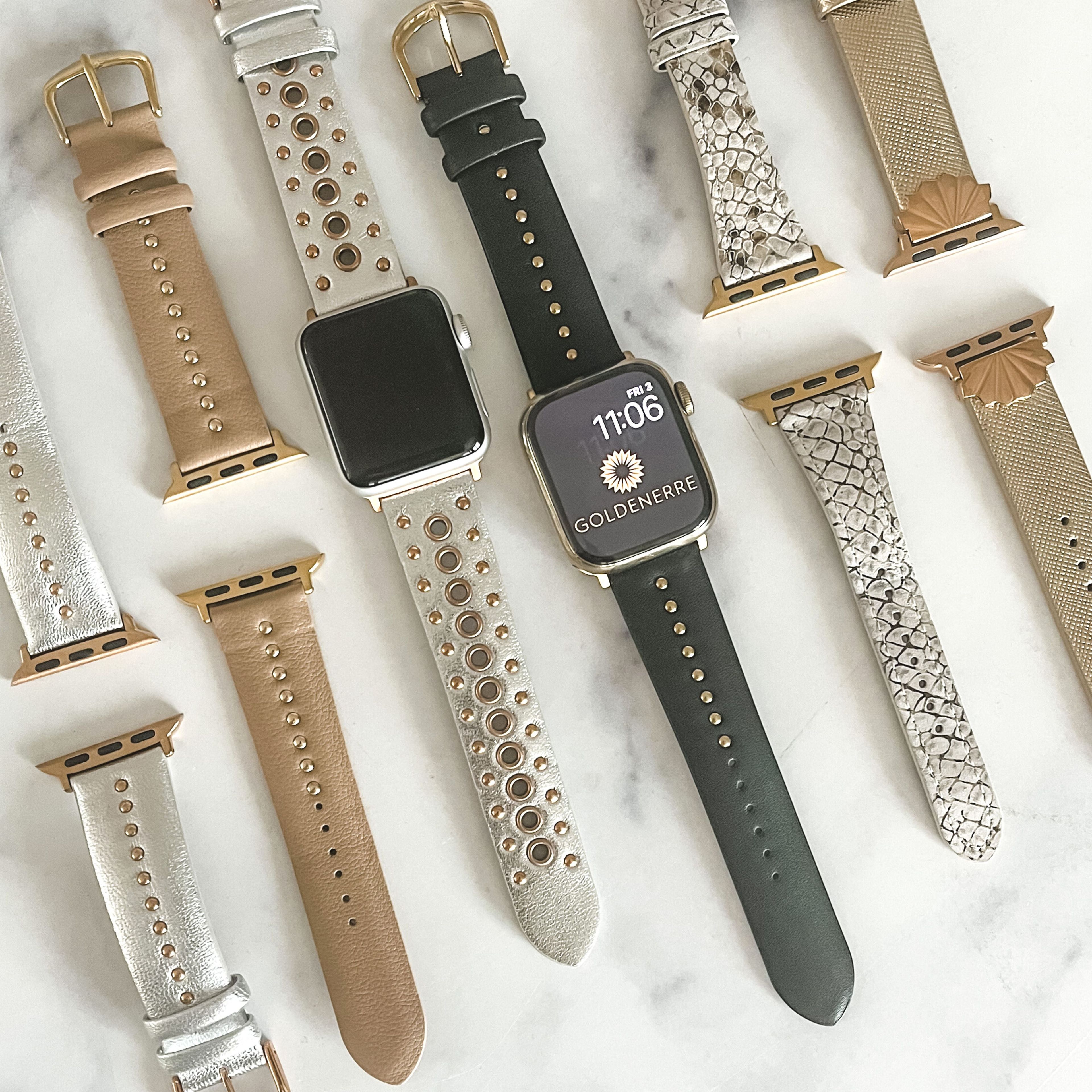 Taupe Stud Band for the Apple Watch