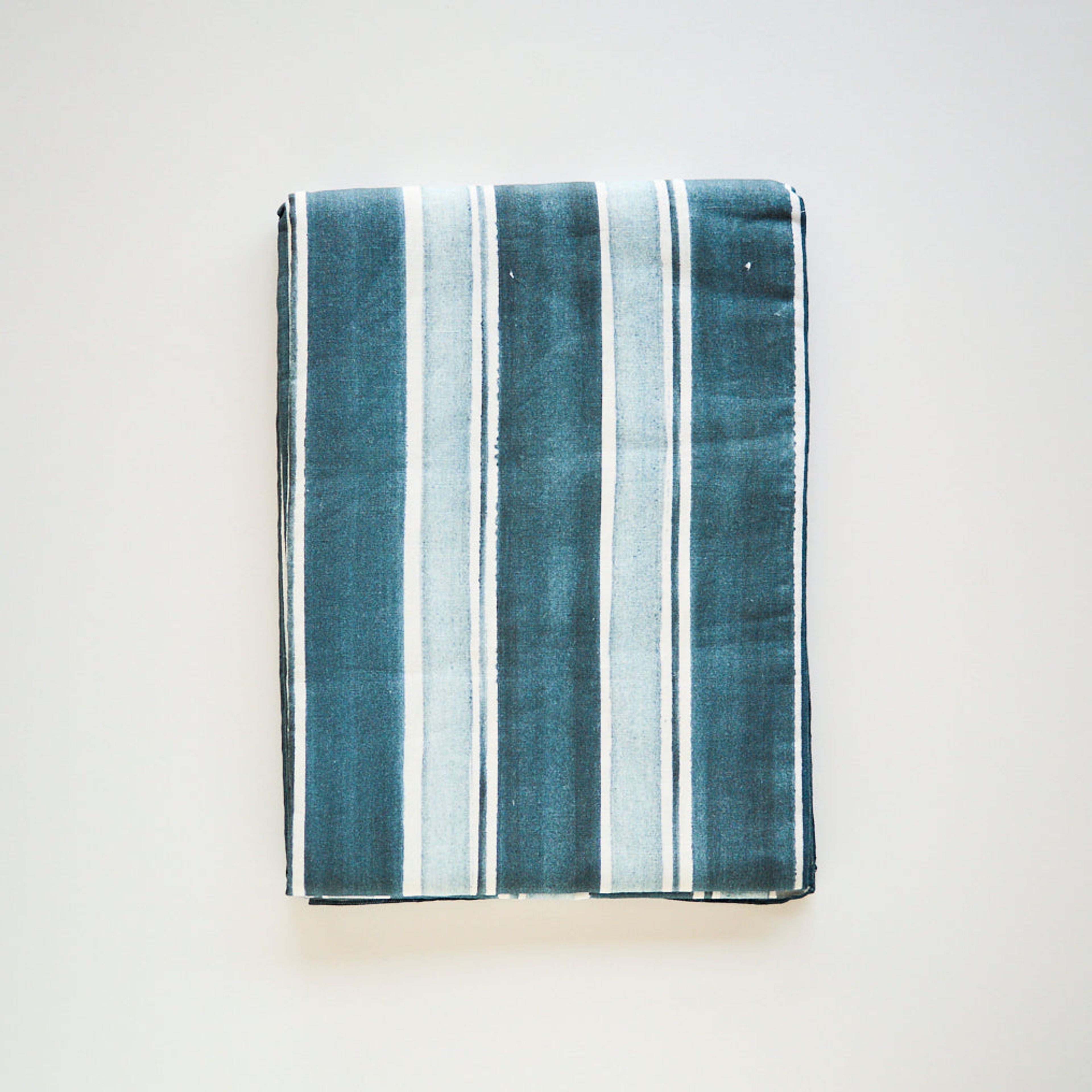Blue/Grey Stripe Tablecloth