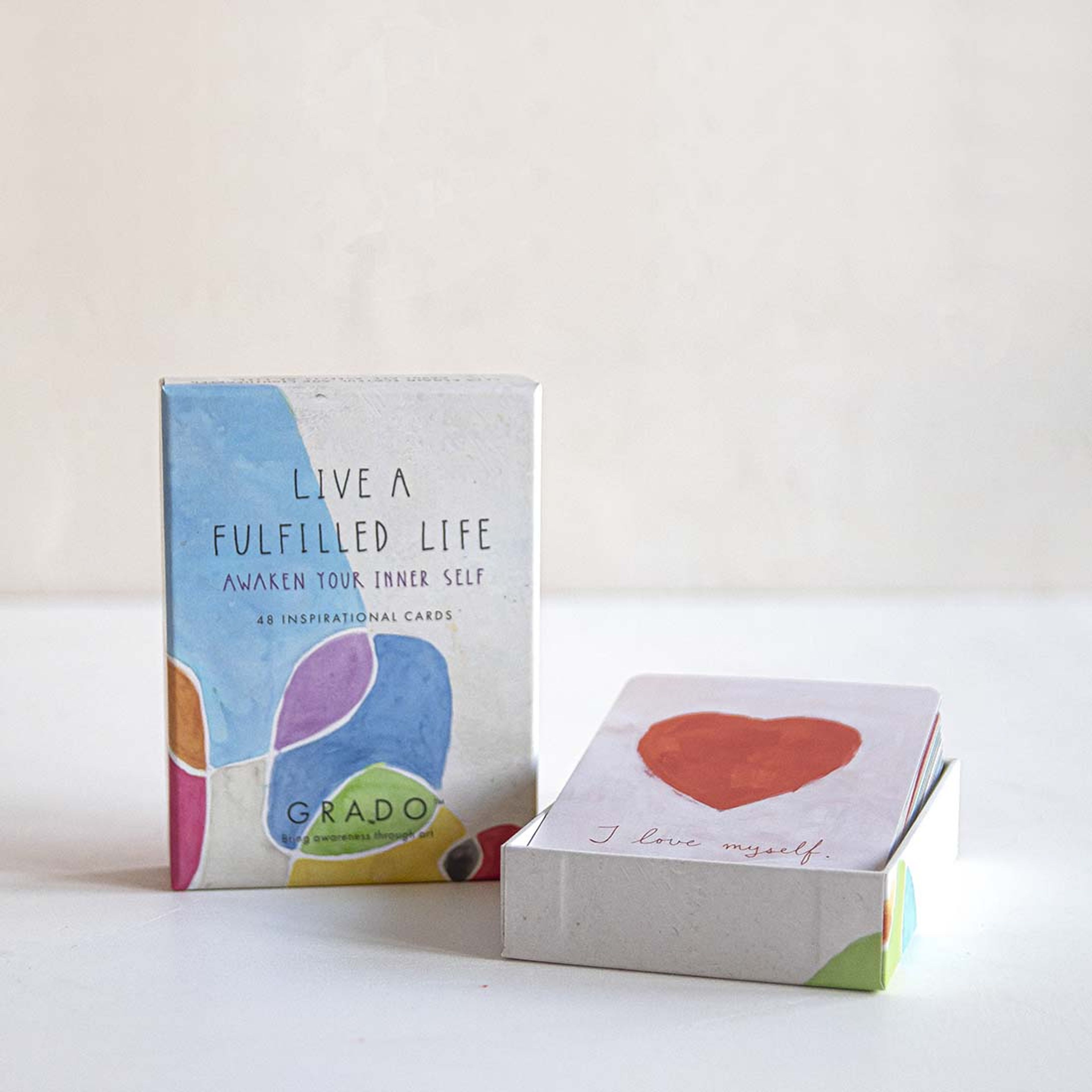 Bundle affirmation cards Live fulfilled life + Healthy living