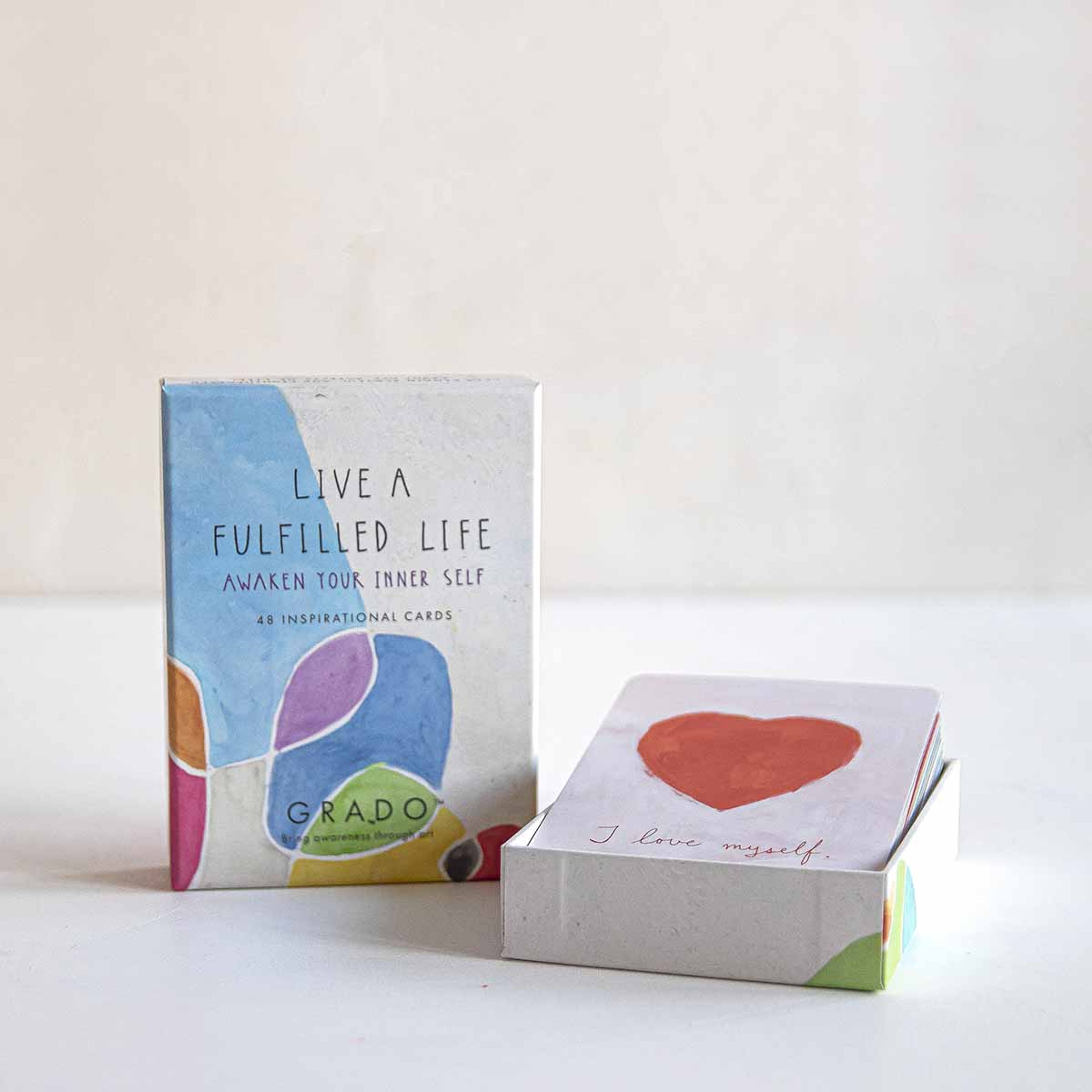Bundle affirmation cards Live fulfilled life + Productivity