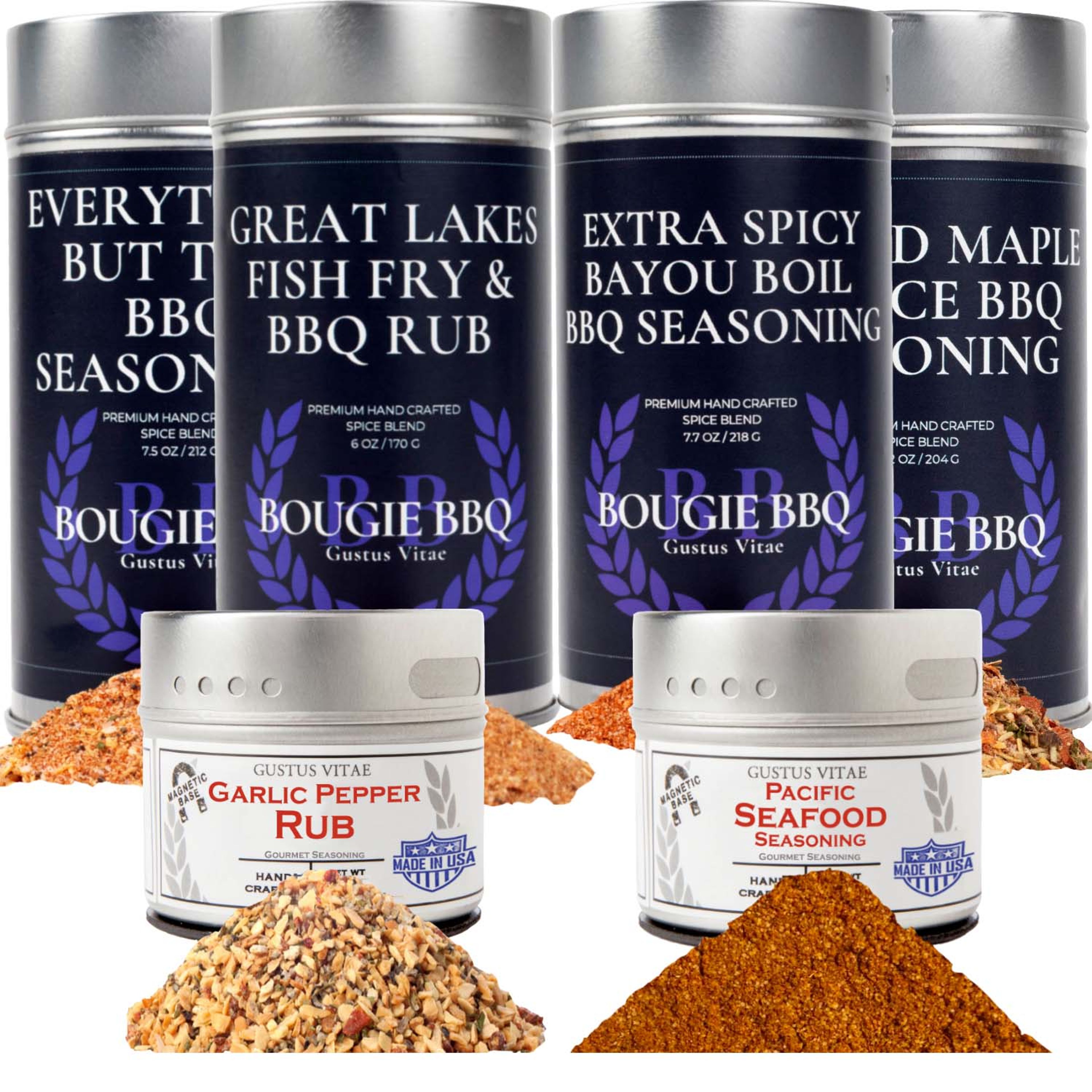 Superb For Seafood | Complete 6 Pack Collection | Gourmet Seasonings and Rubs For Fish & Seafood