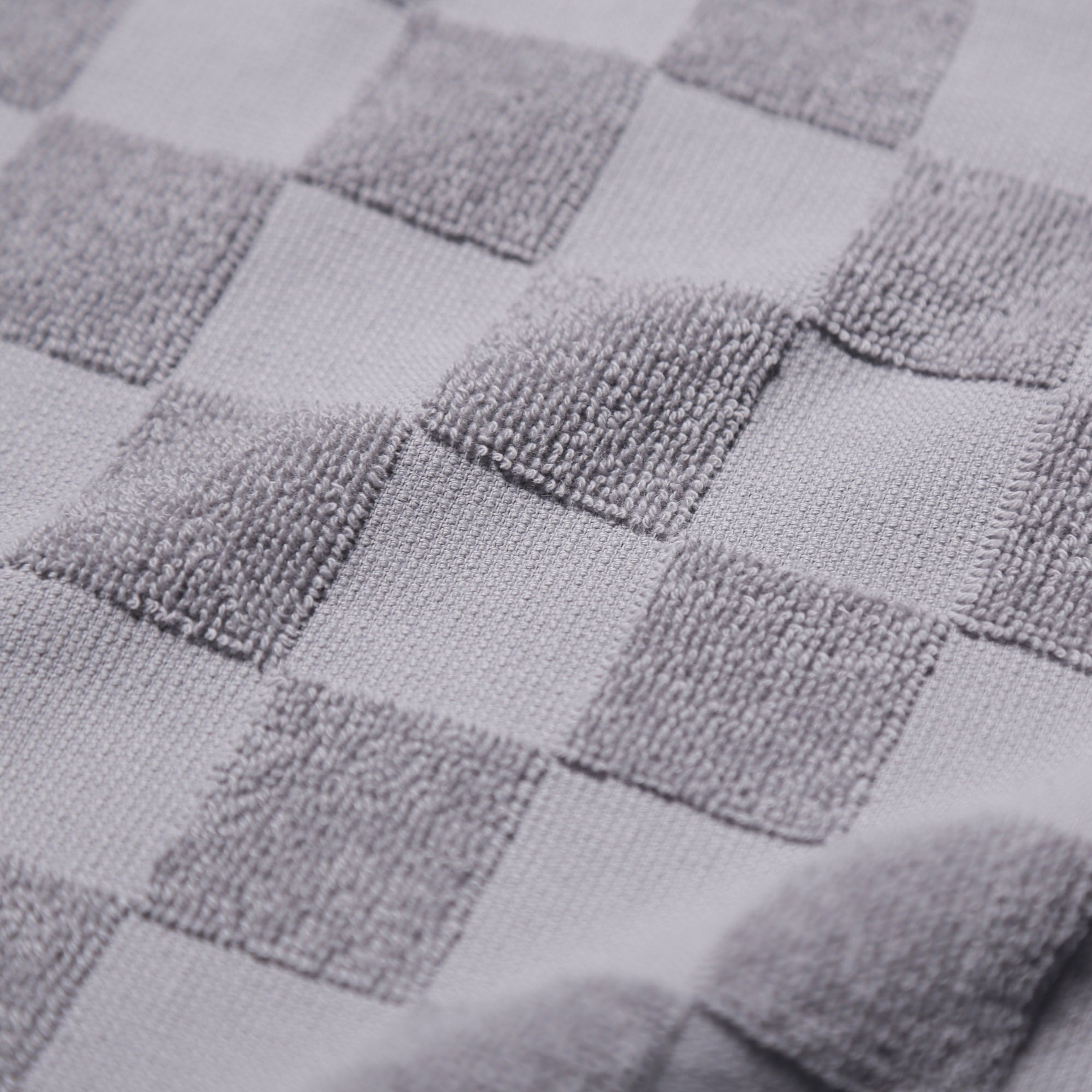 Organic Checkered Bath Towel 4pc Set