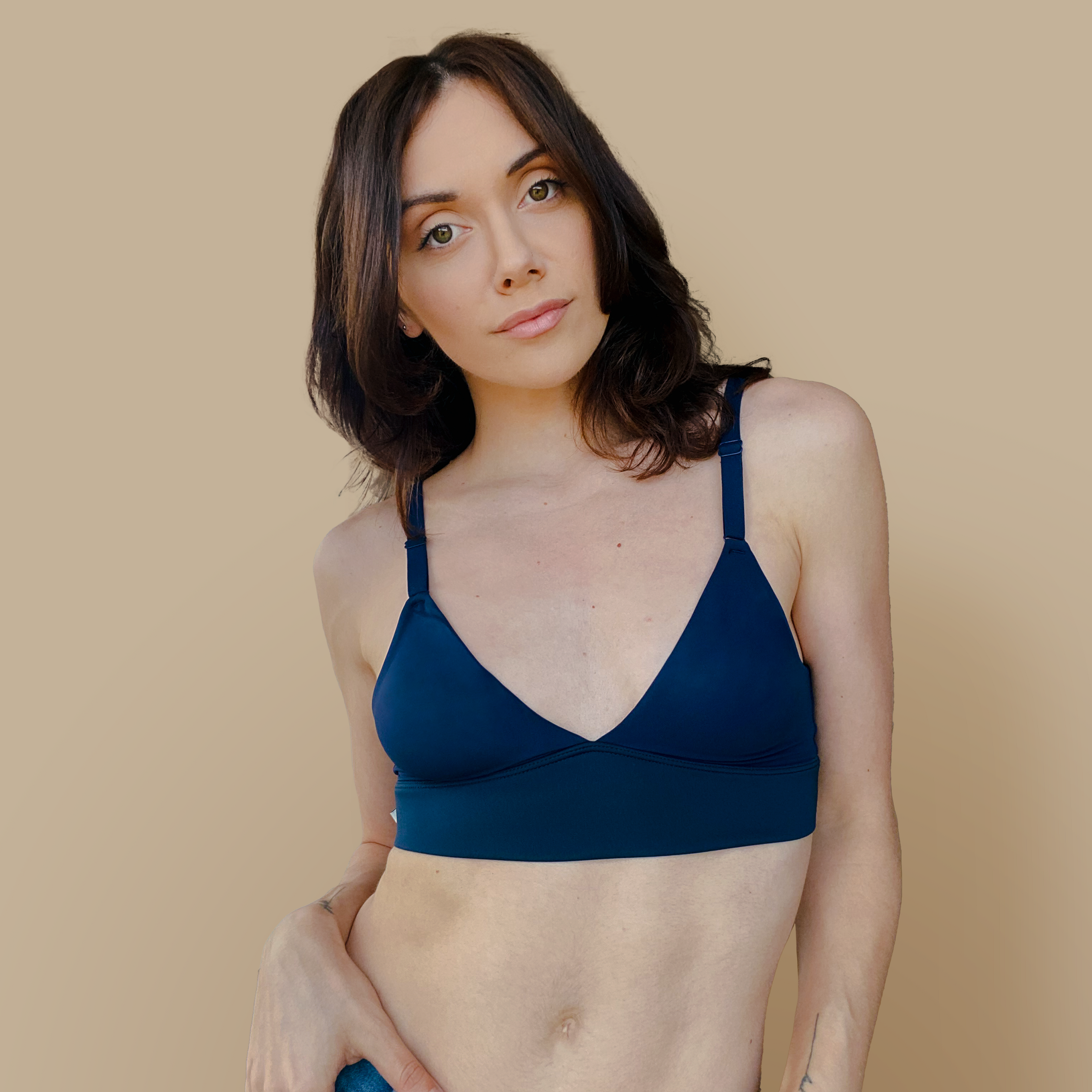 The Stretch Rib Scoop Bralette is a modern classic and the