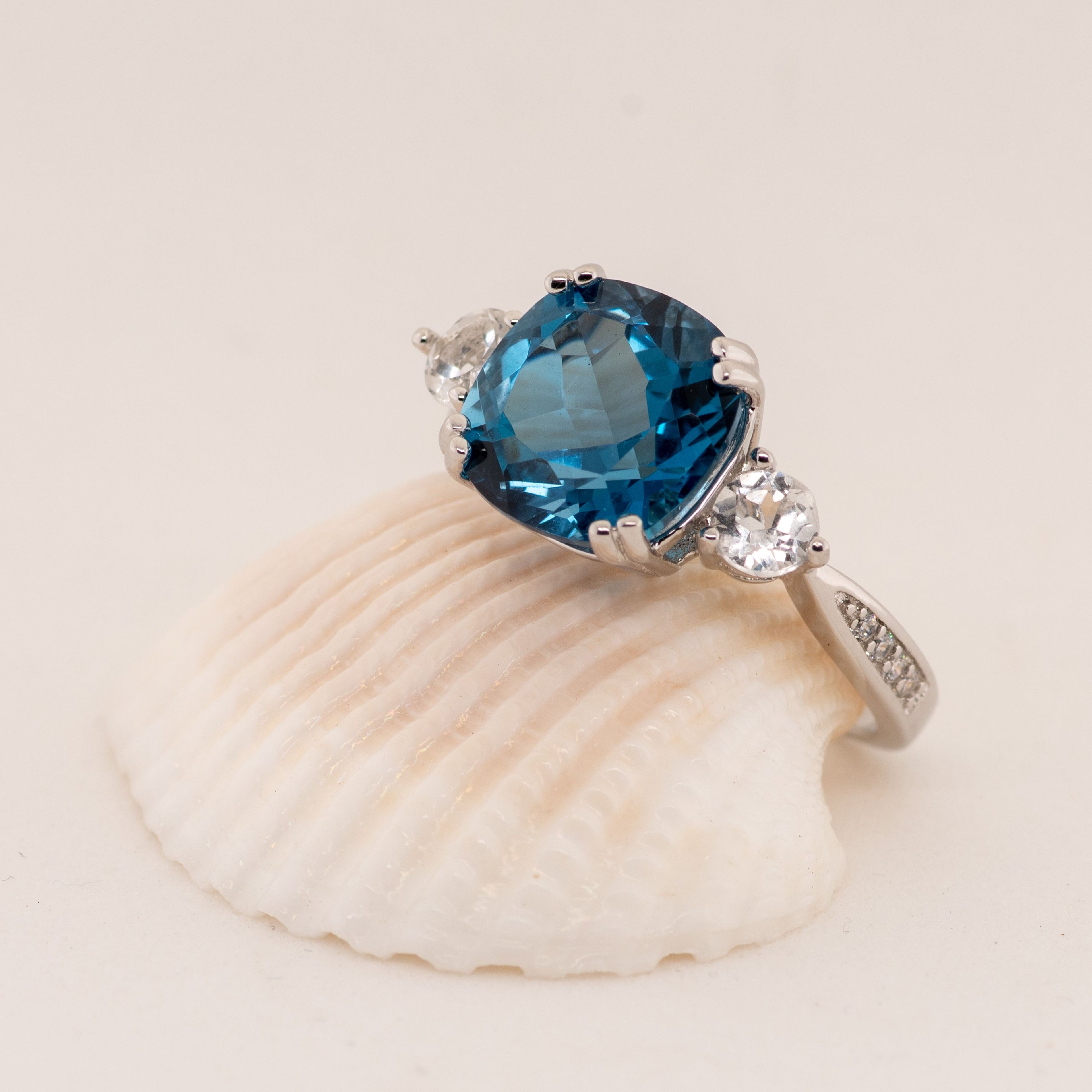 Melina London Blue Topaz Ring