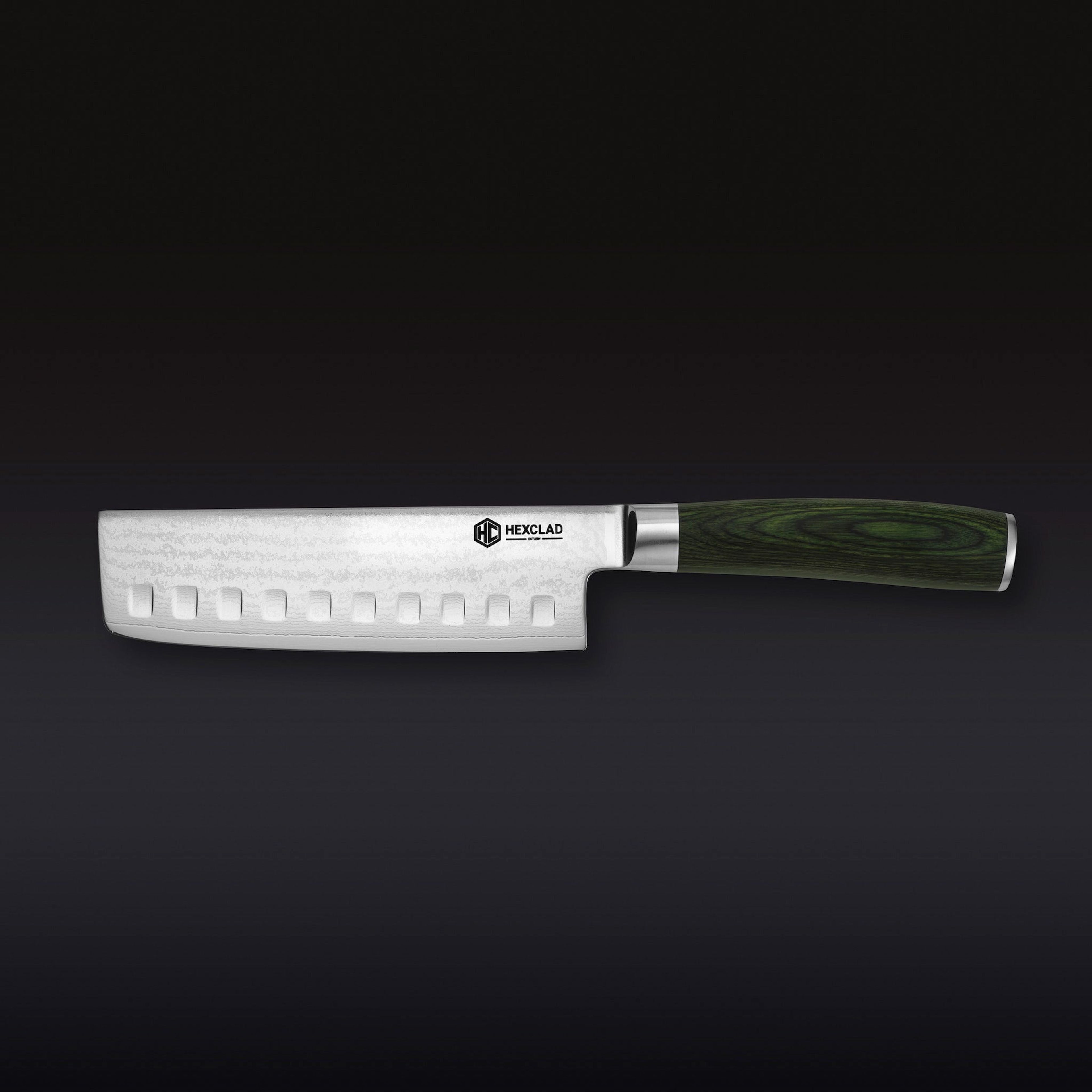 Damascus Steel Nakiri Knife, 6.5"