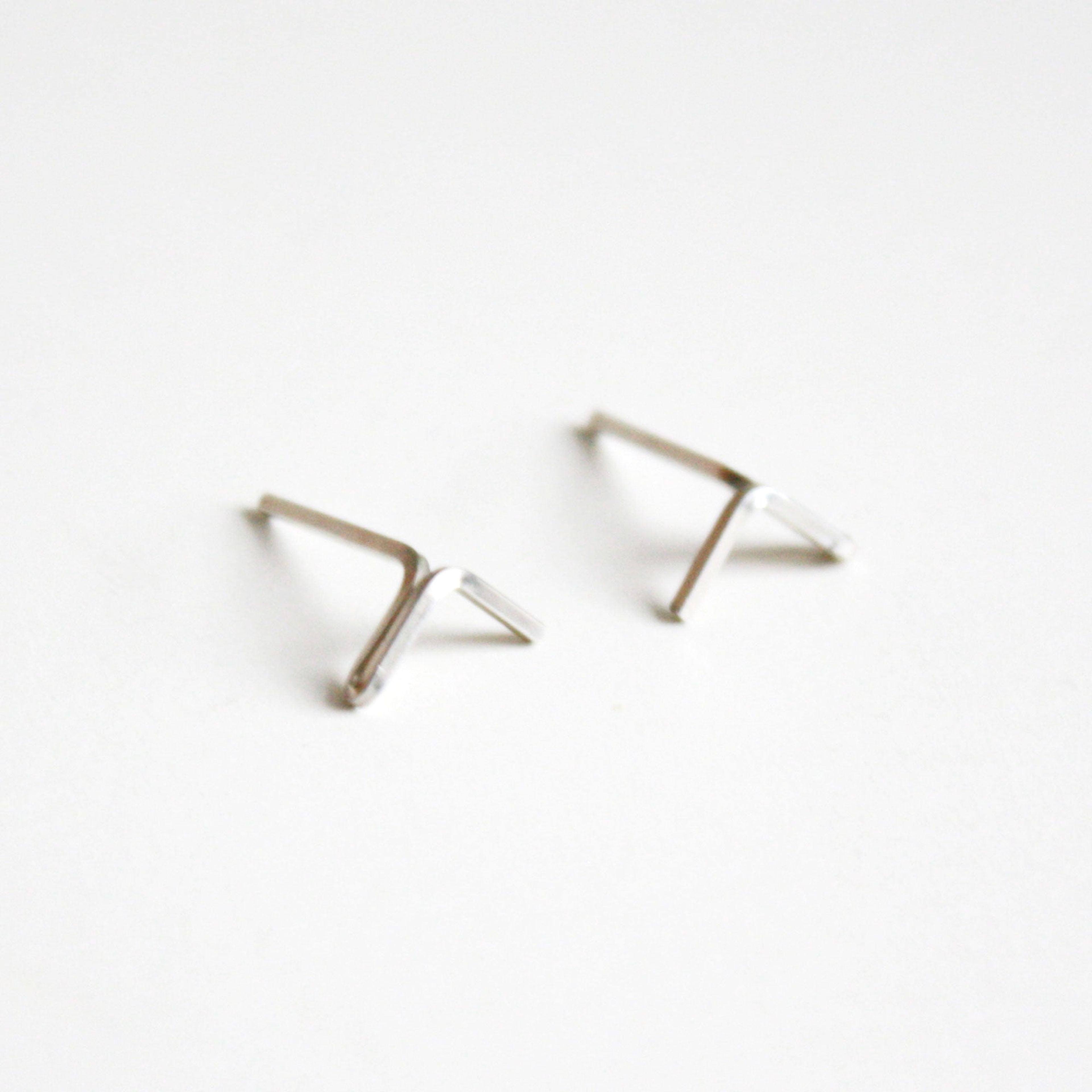 Luxe Open Triangle Earrings