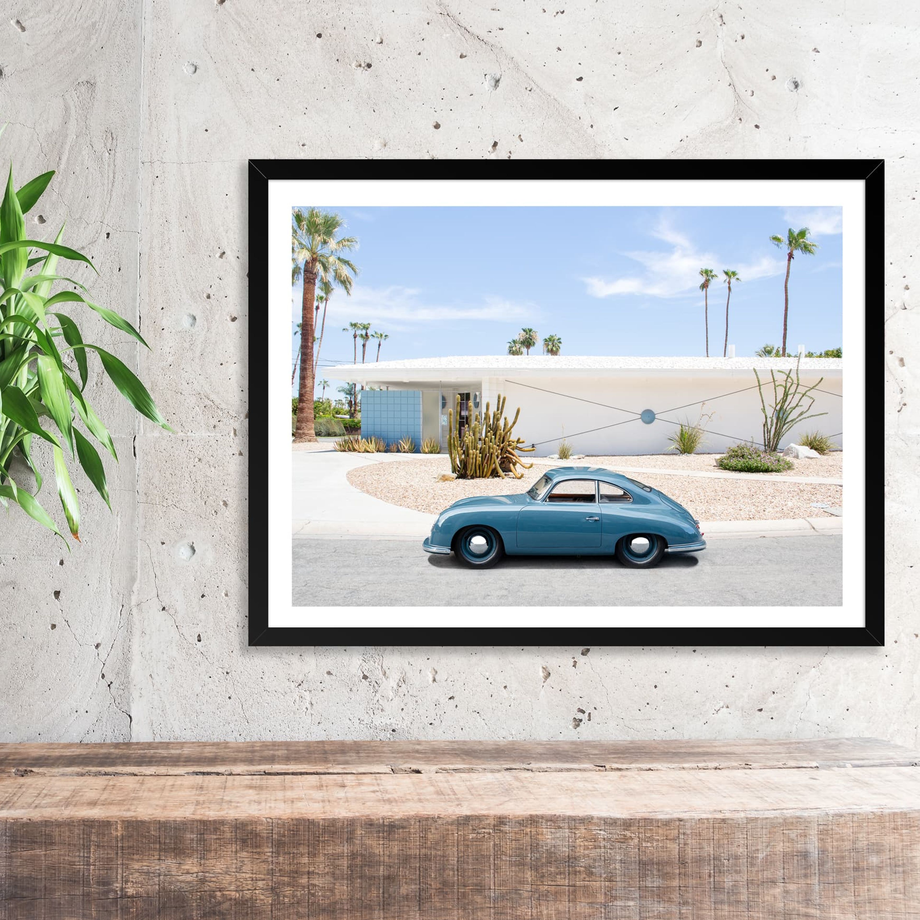 Porsche 356 in Palm Springs Print