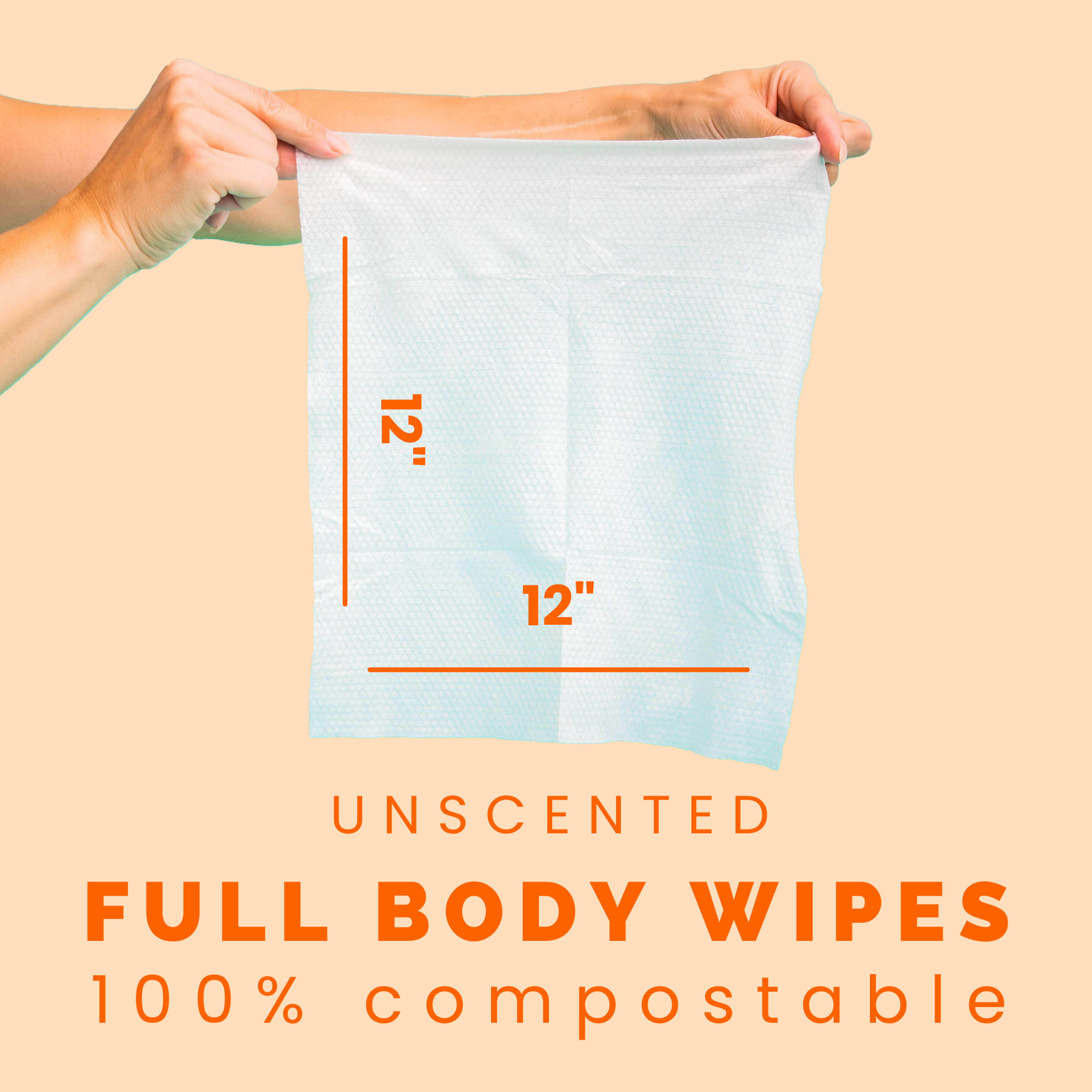 The Body Wipe (Unscented) - 20 Count - 2 Pack