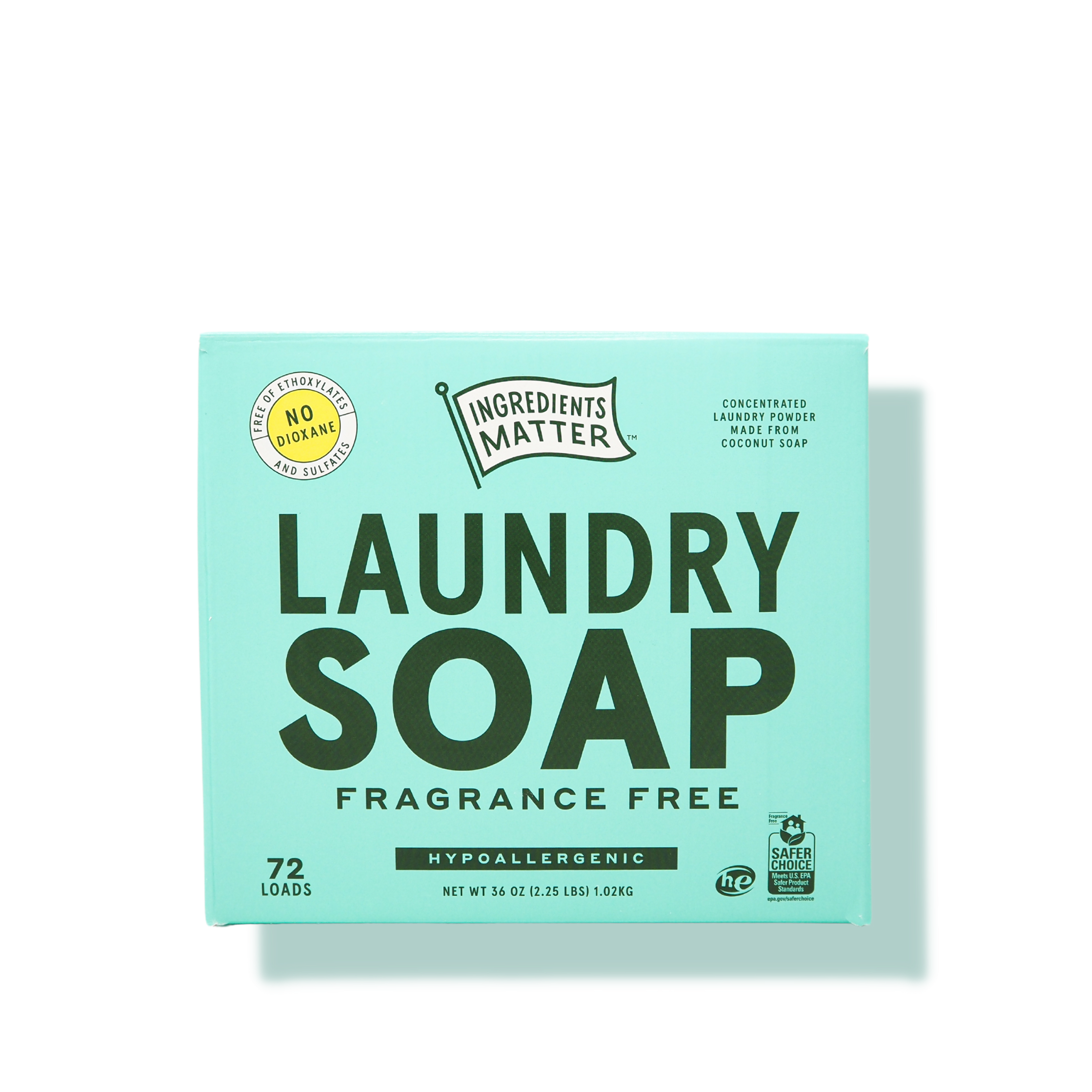 Laundry Soap Powder, Fragrance Free