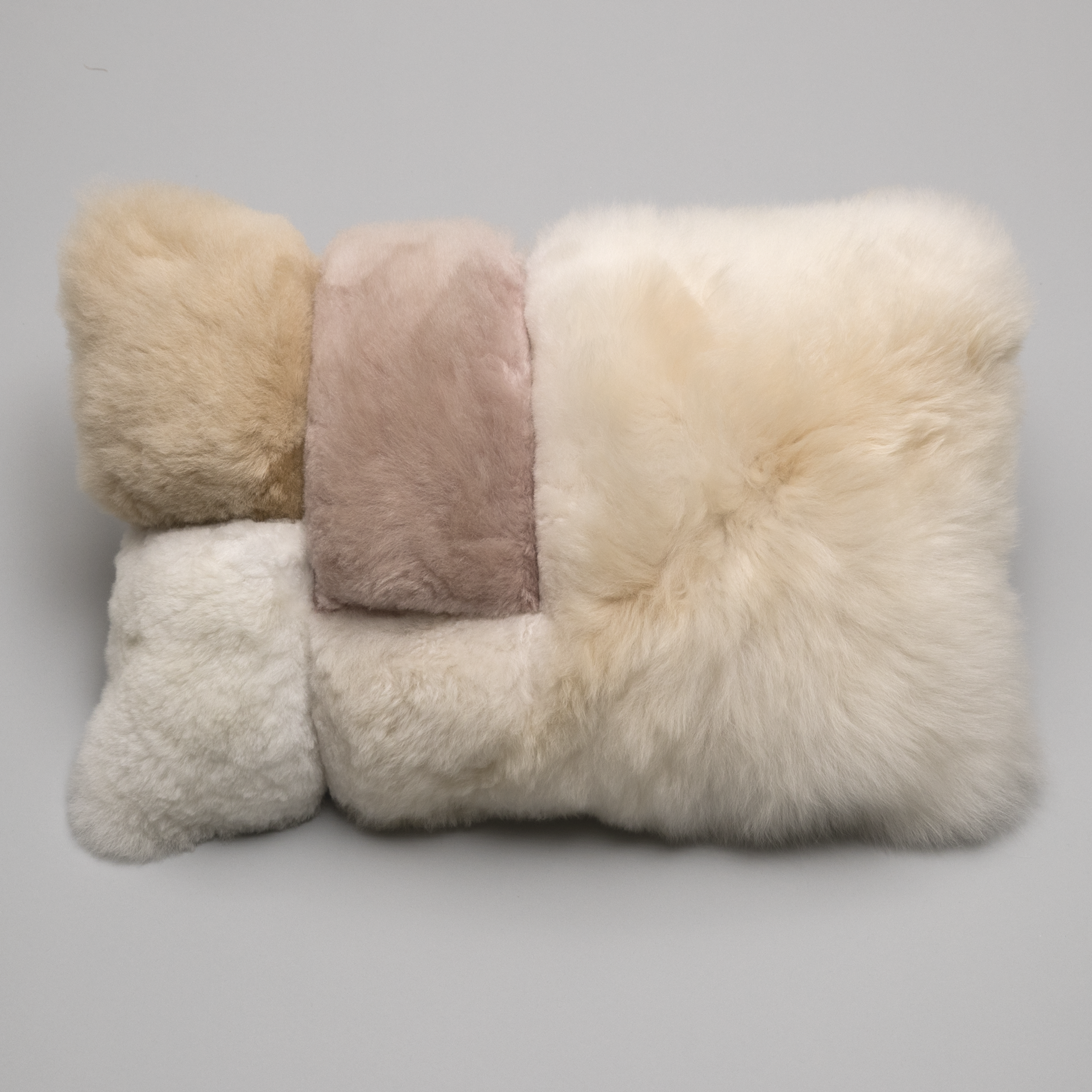 Alpaca Colorblock Pillow Sandstone