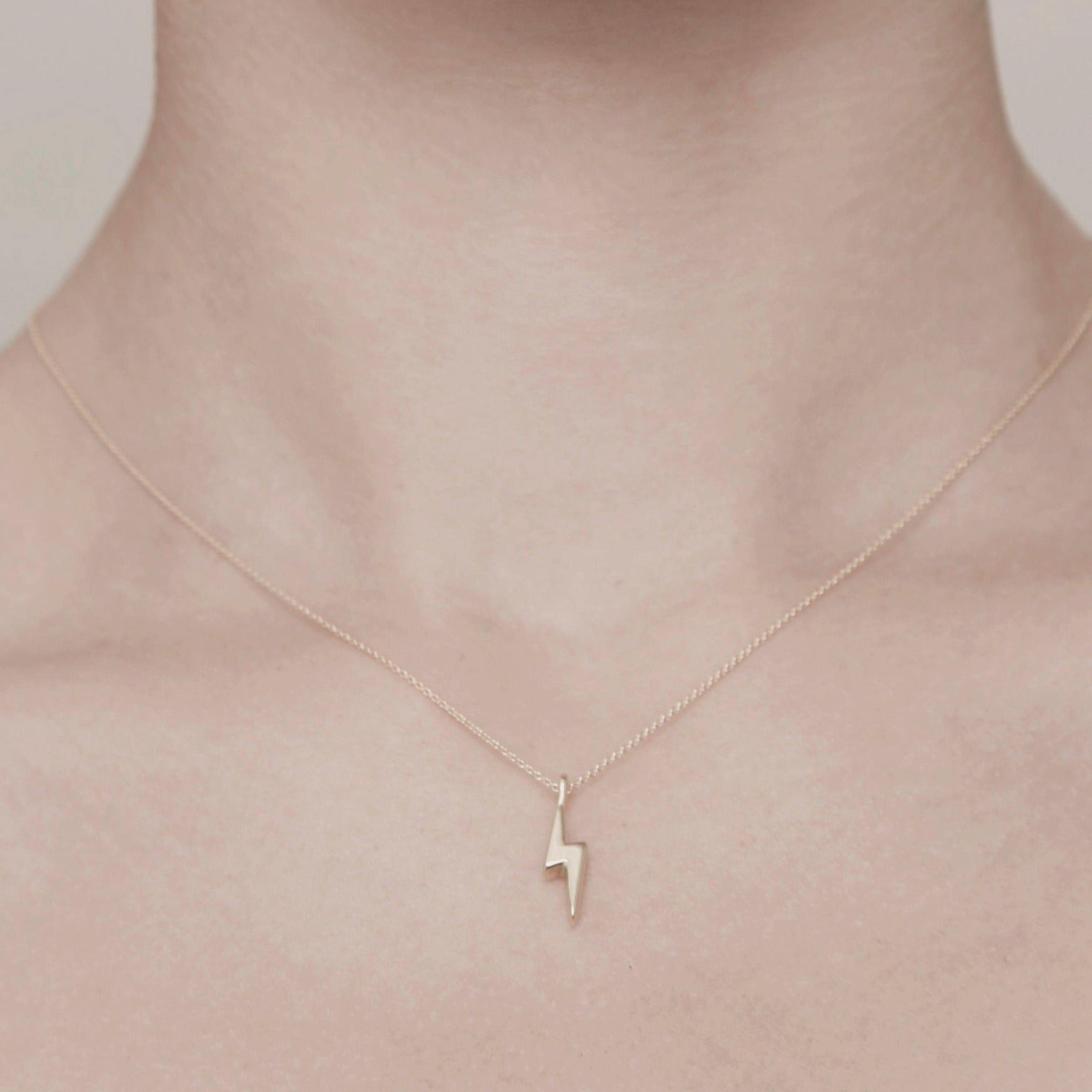Baby Bolt, on Chain, 19K Gold