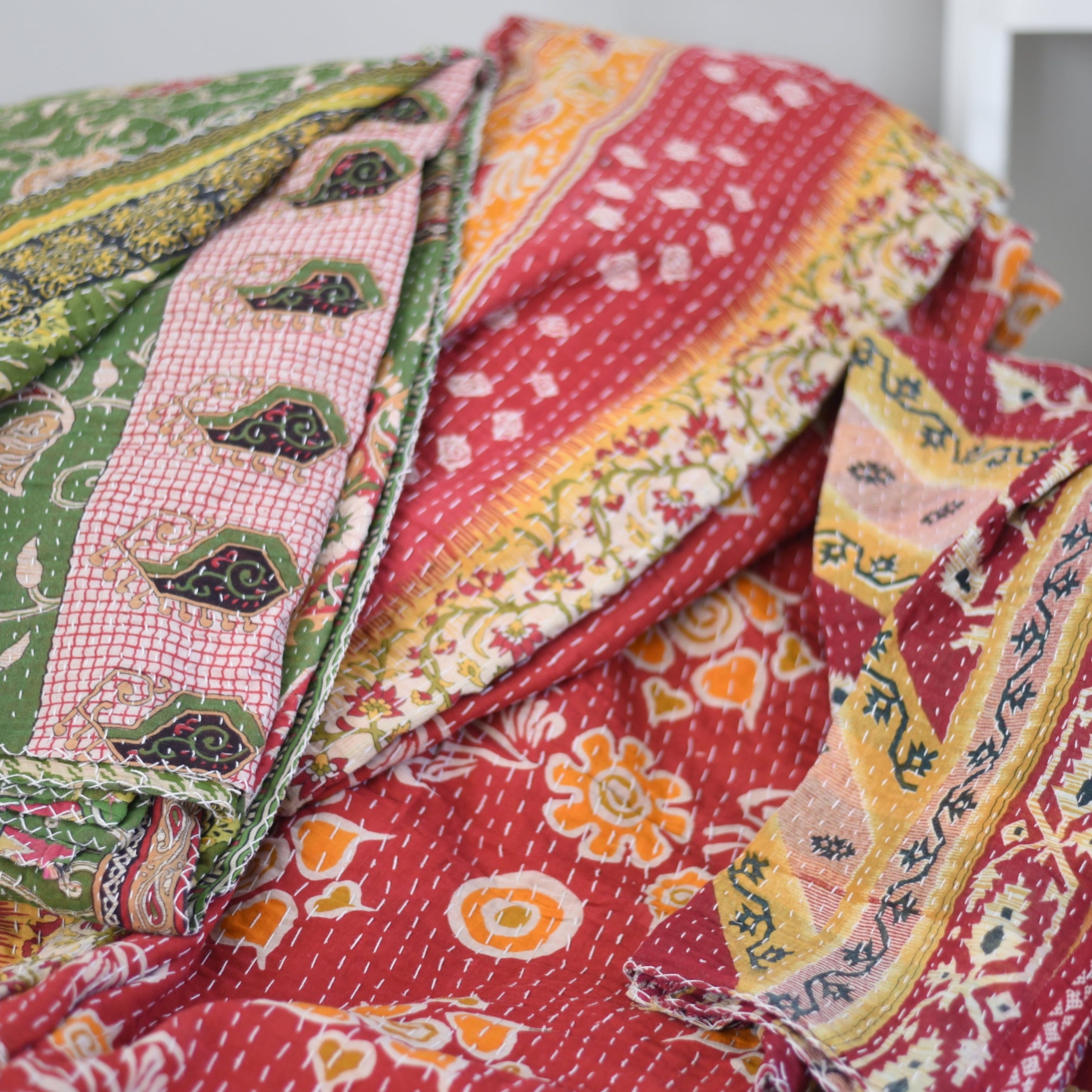 Vintage Sari Quilt IV