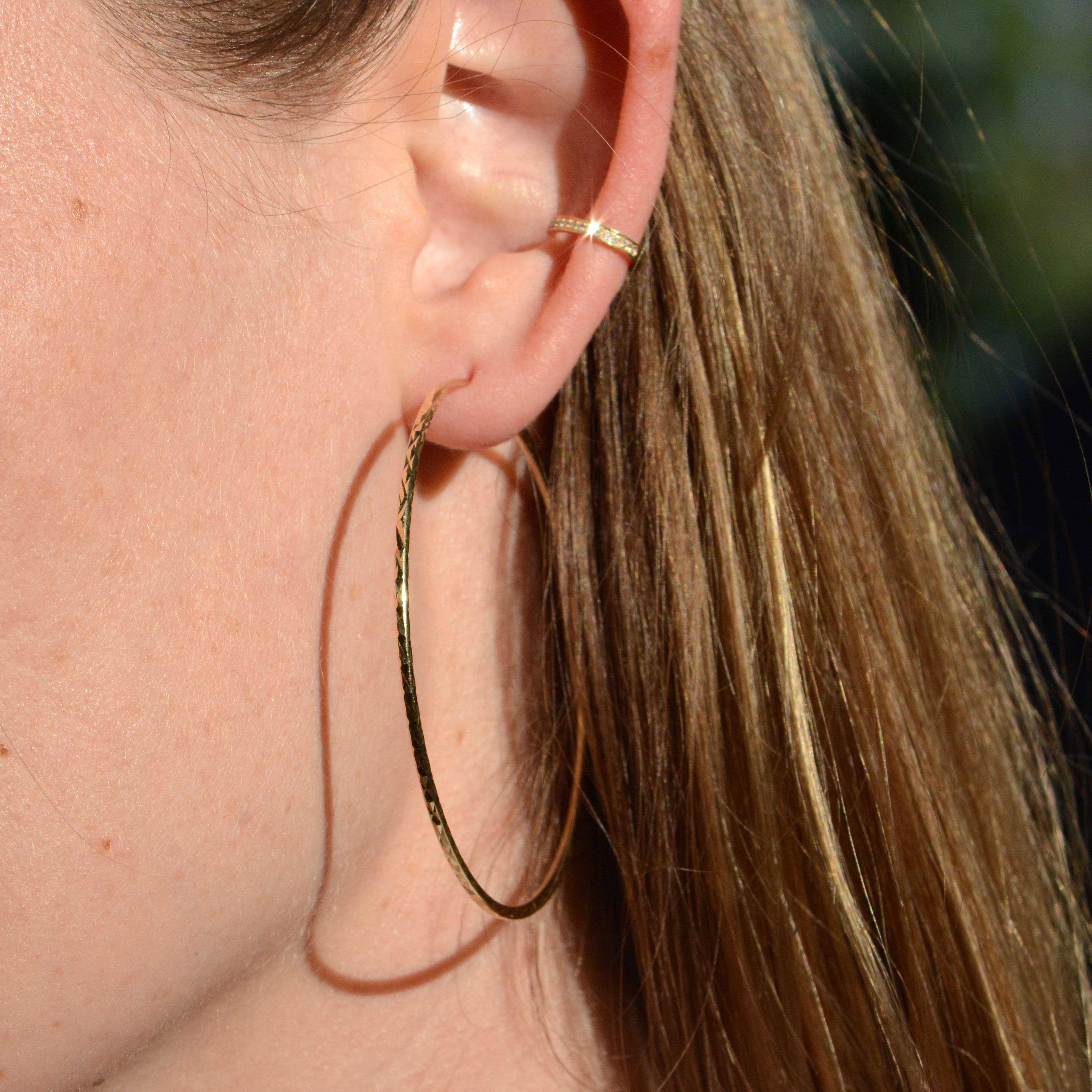 Mini Diamond Ear Cuff in 14k Gold