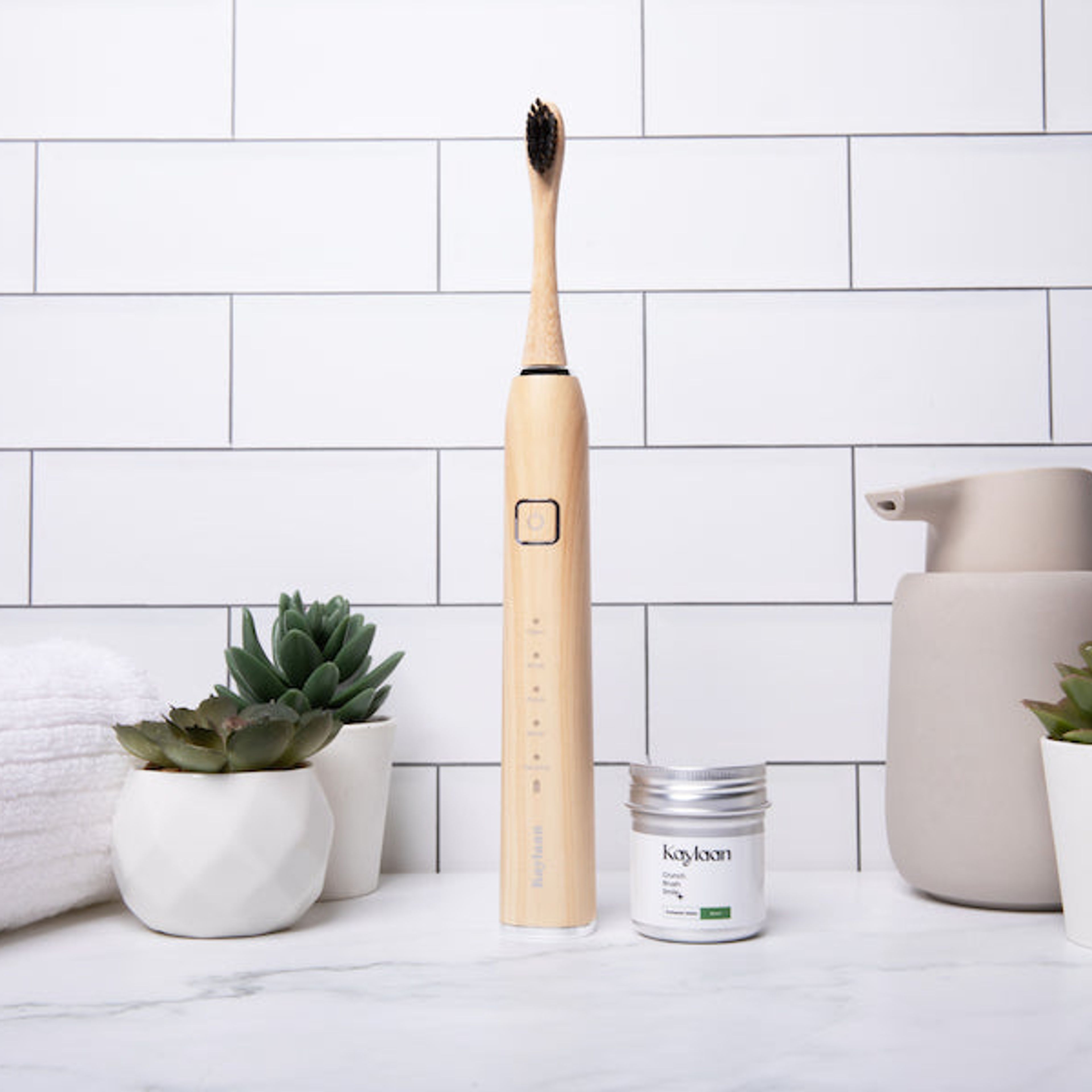 Bamboo Toothbrush + Toothpaste Tablets Tin