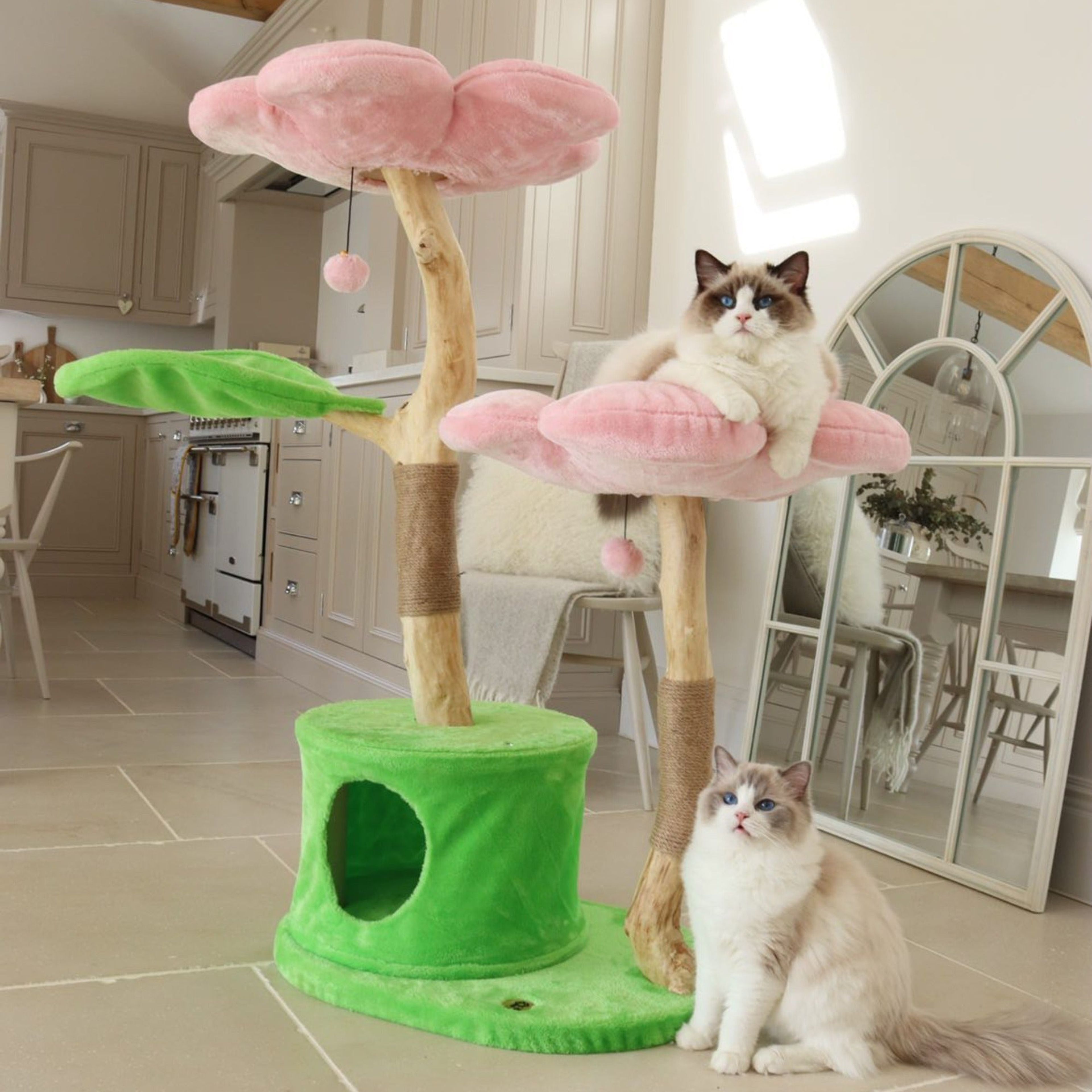 Cherry Blossom Tres - Kbs Floral Cat Tree