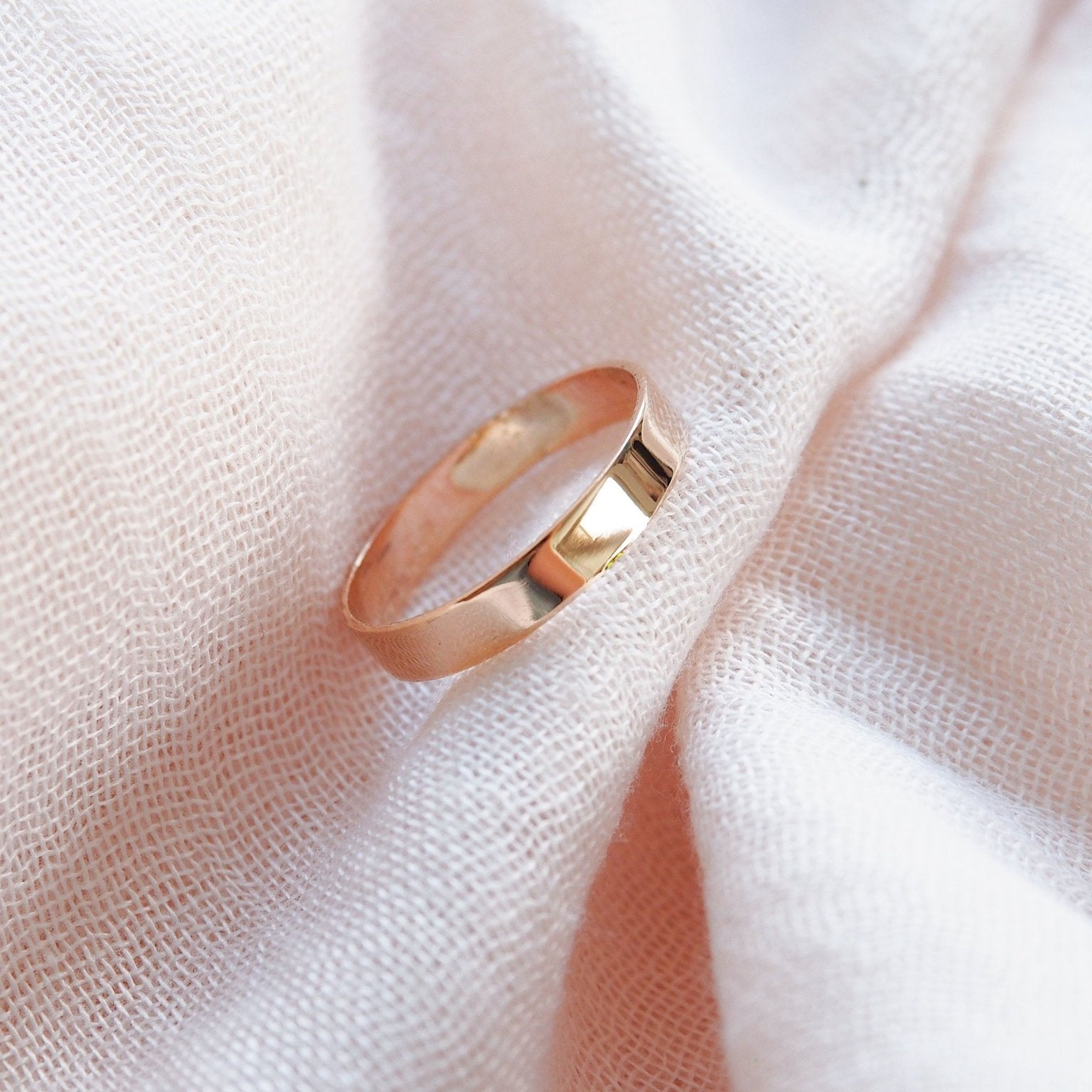 Sale - Thick Wide Gold Ring - Koa