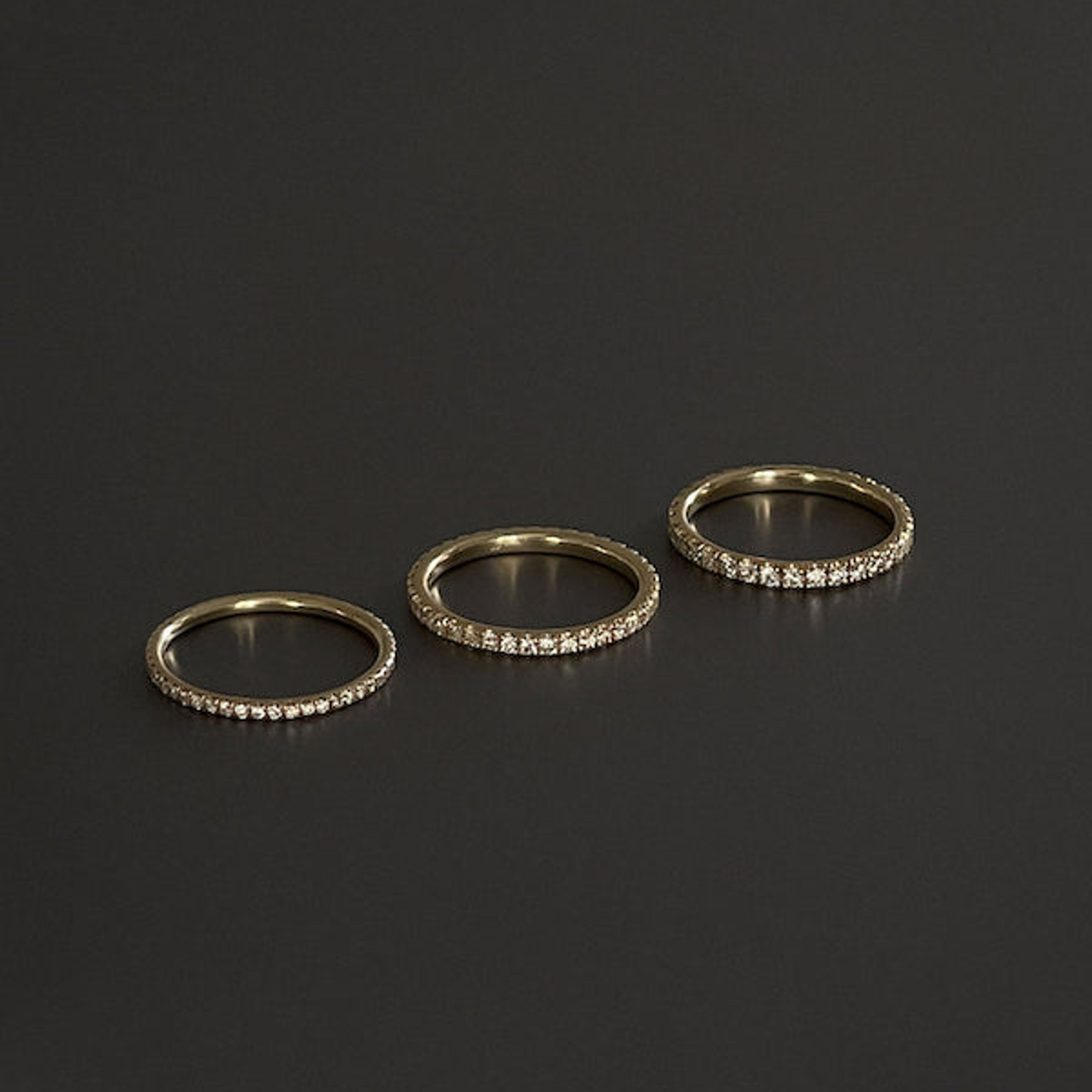 Dahlia Pavé Ring 1.2mm Diamond
