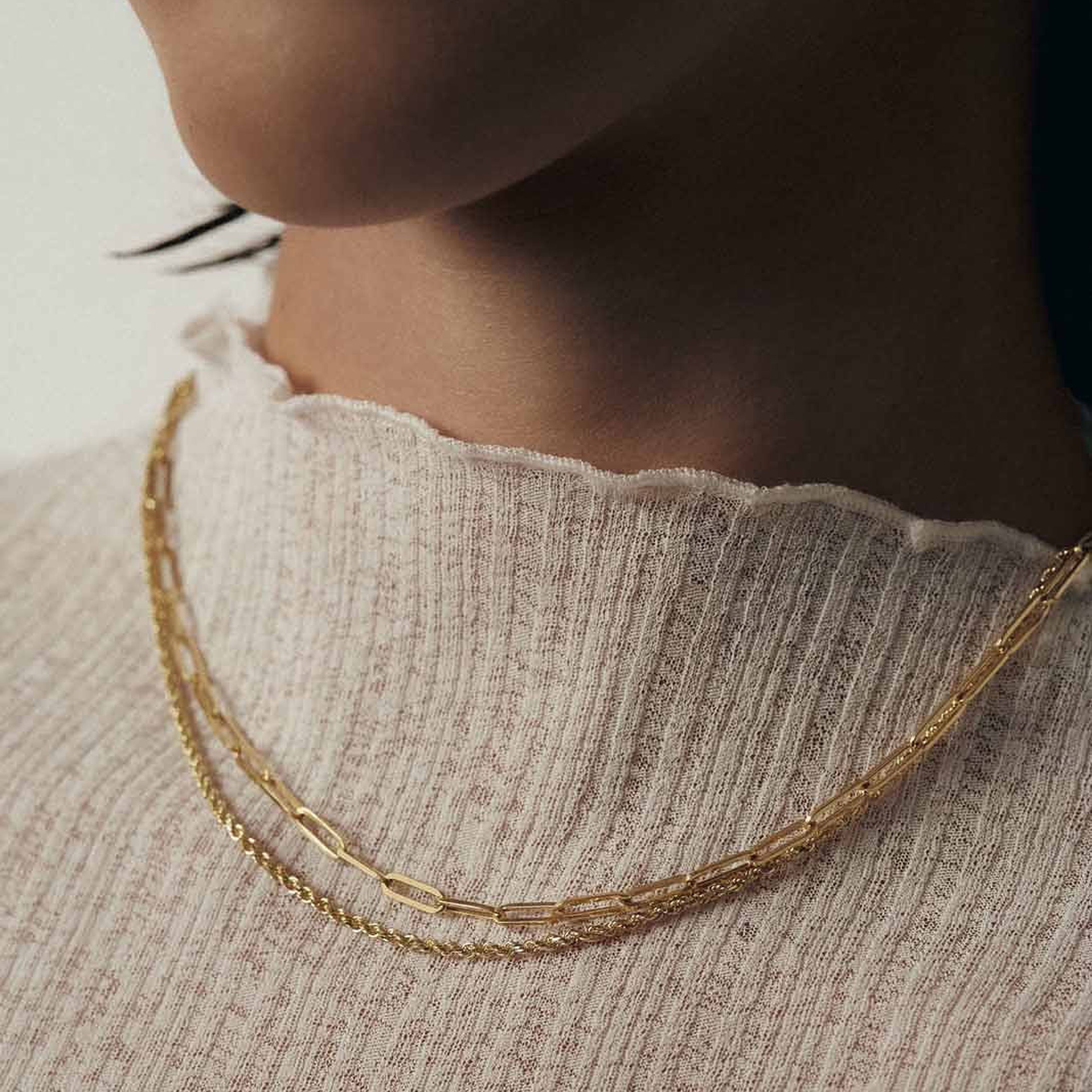 Paperclip Link Chain Necklace