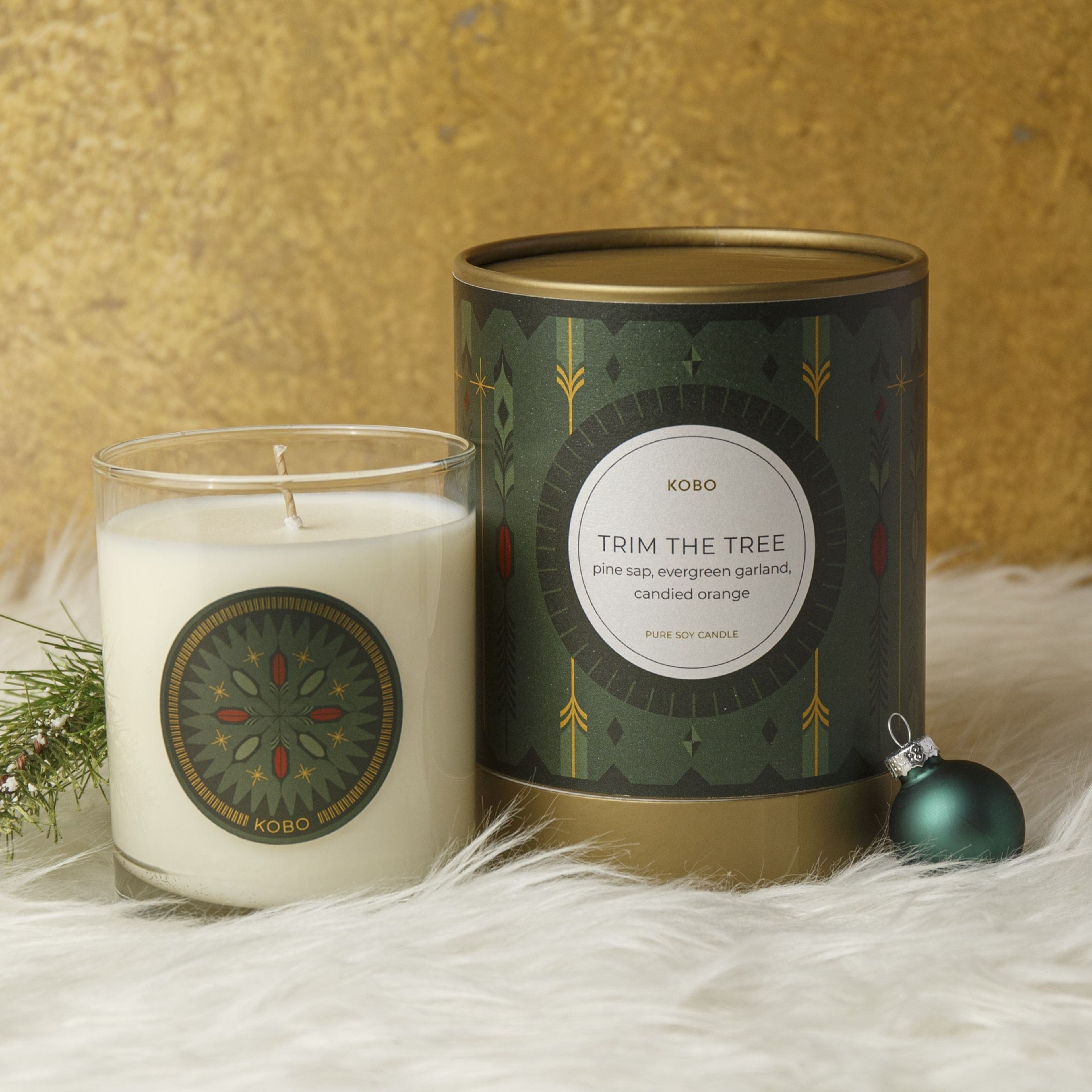 Trim the Tree Holiday 11 oz Pure Soy Candle