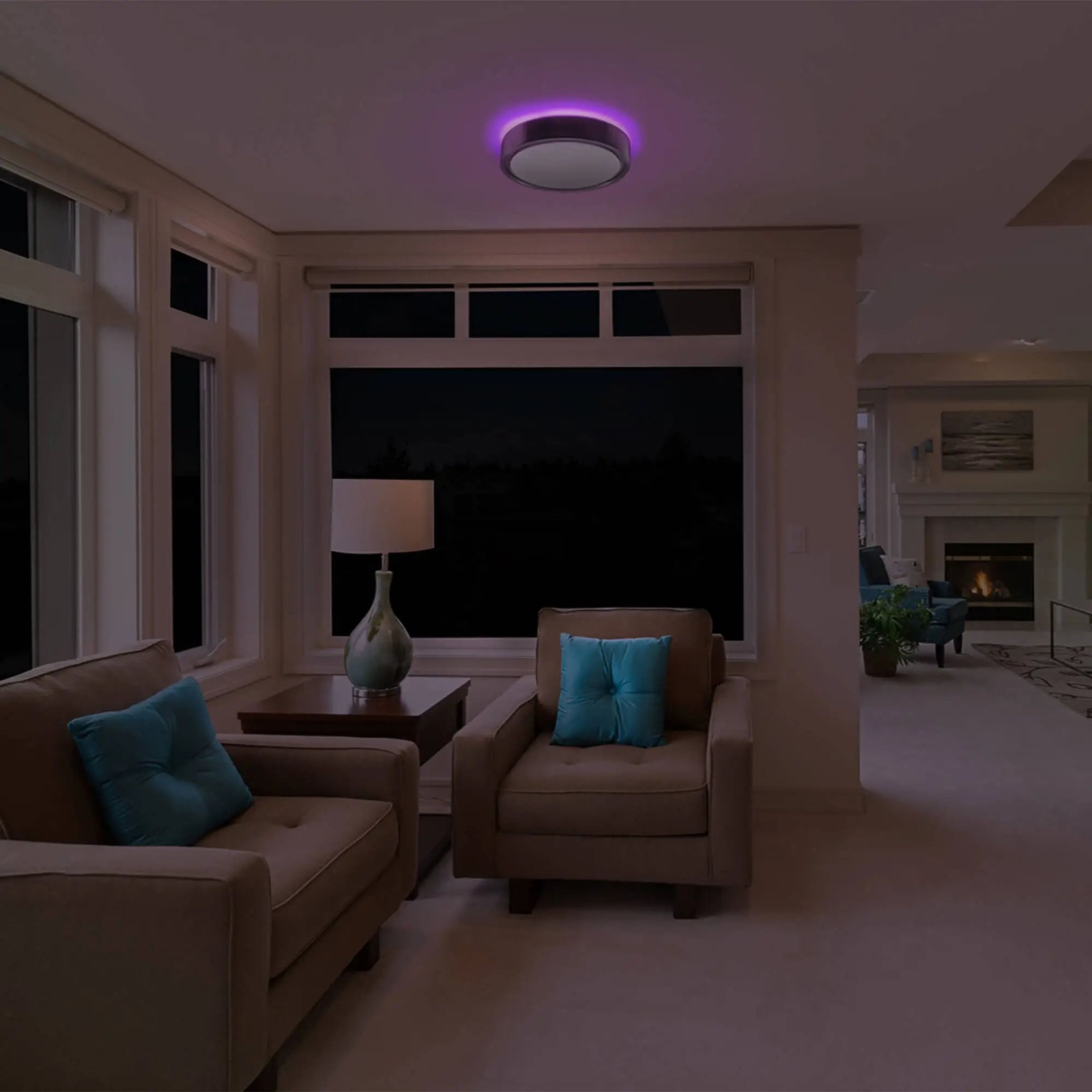 KODA 14" LED Ceiling Light with Mood Lighting and Motion Sensor