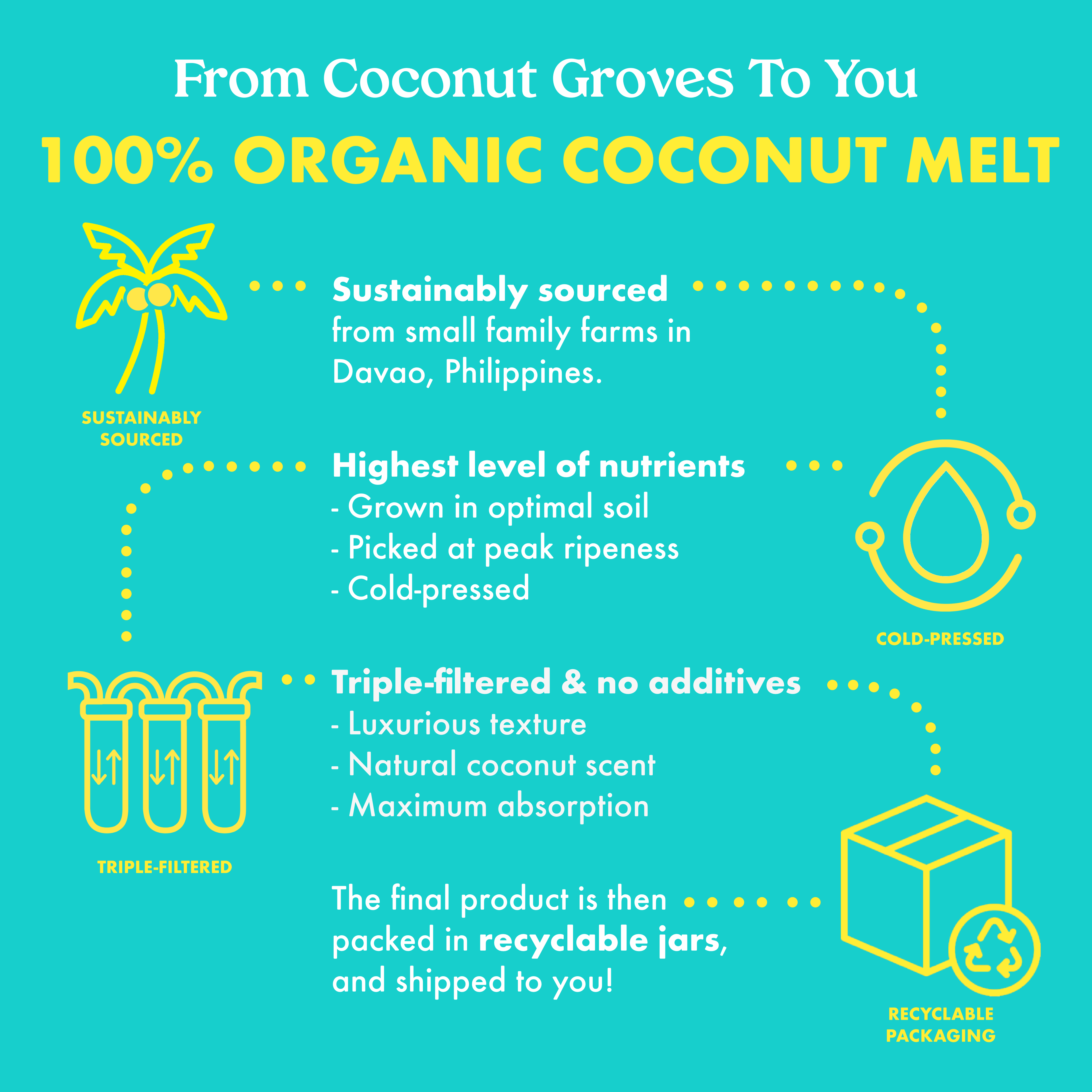 Mini 100% Organic Coconut Melt