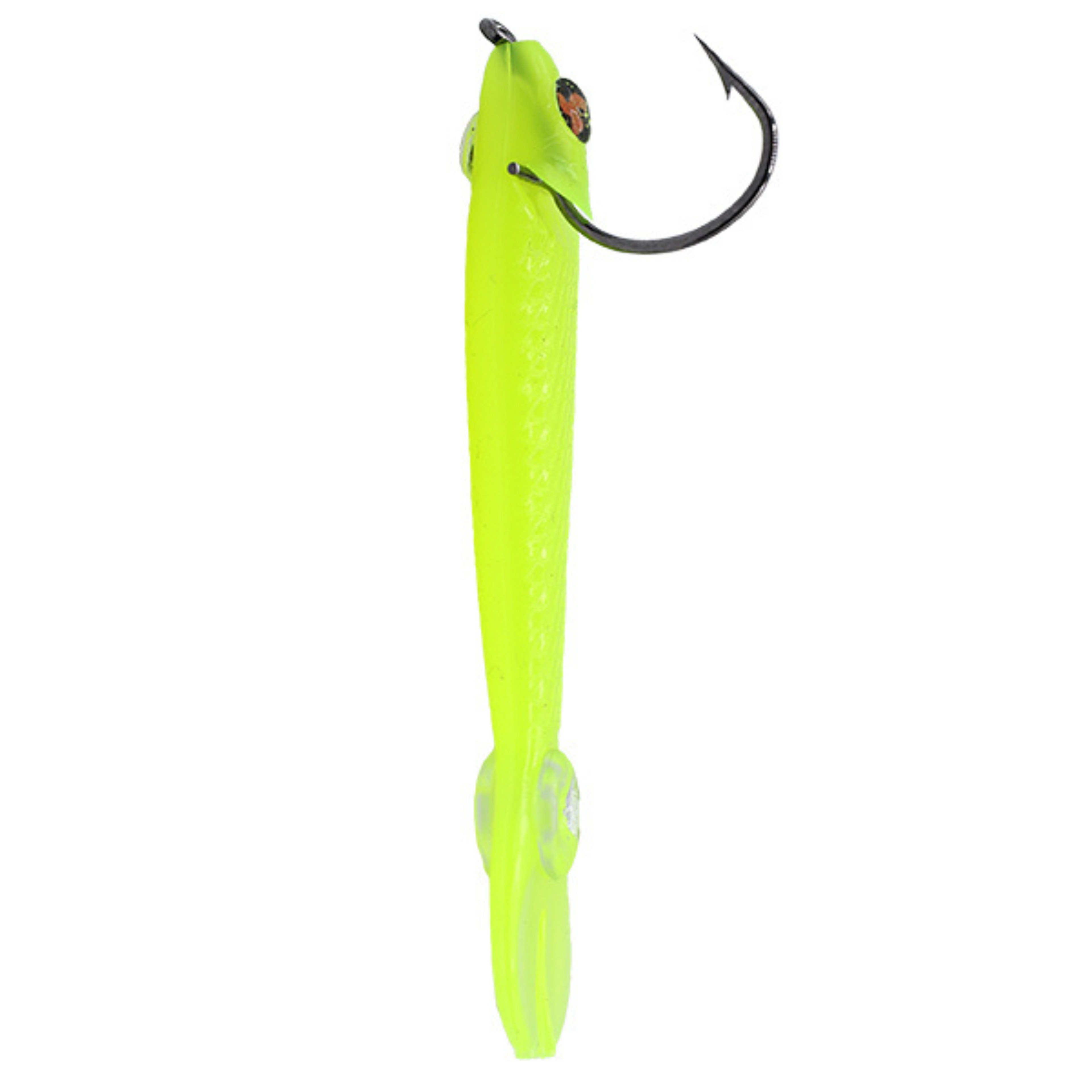 Lawless Lures 3.25 5pc. Recoil Baits - Chartreuse on Marmalade