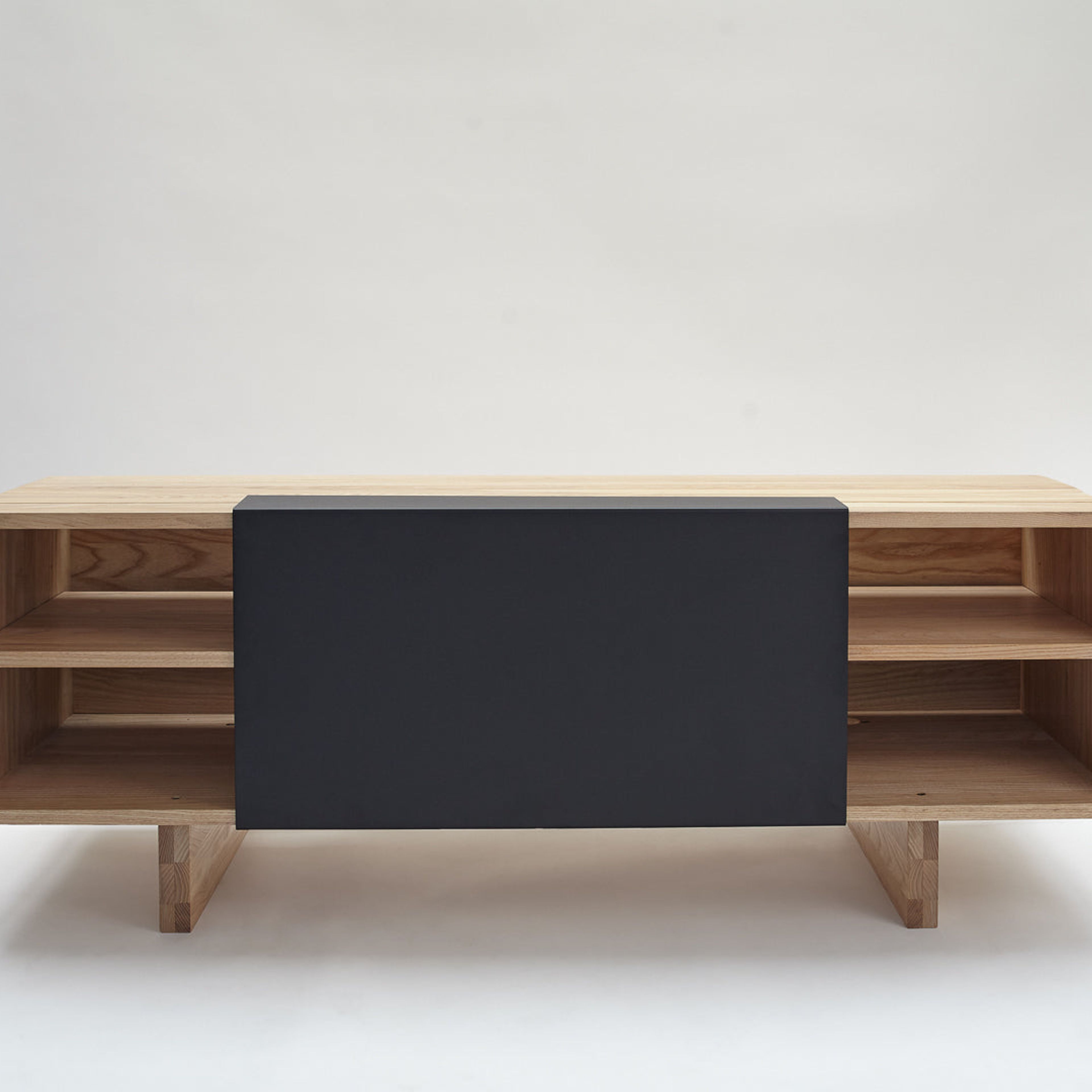 ENT Shelf- Ash, Matte Black Panel