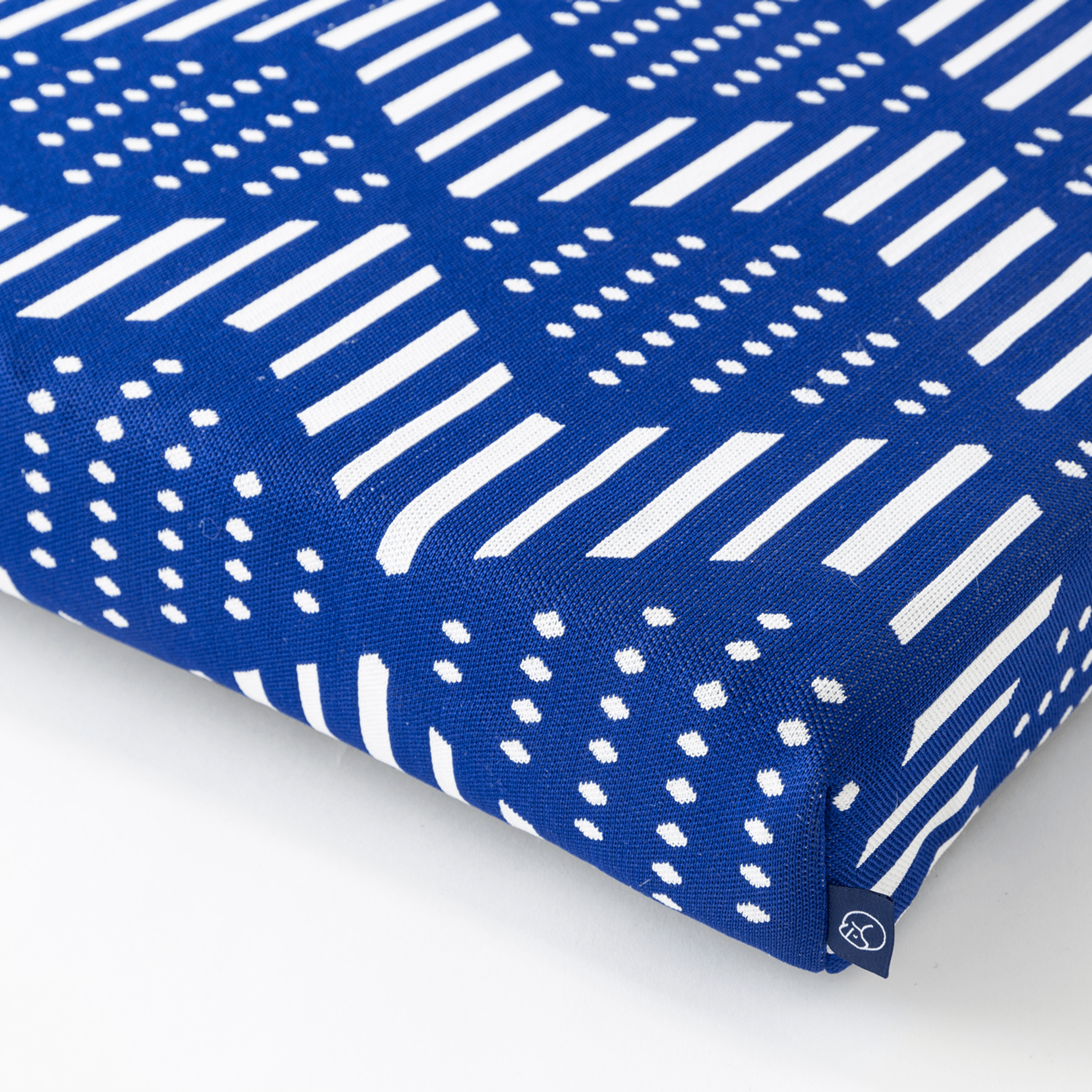Blue Bogolan | Boho Dog Bed or Bed Cover