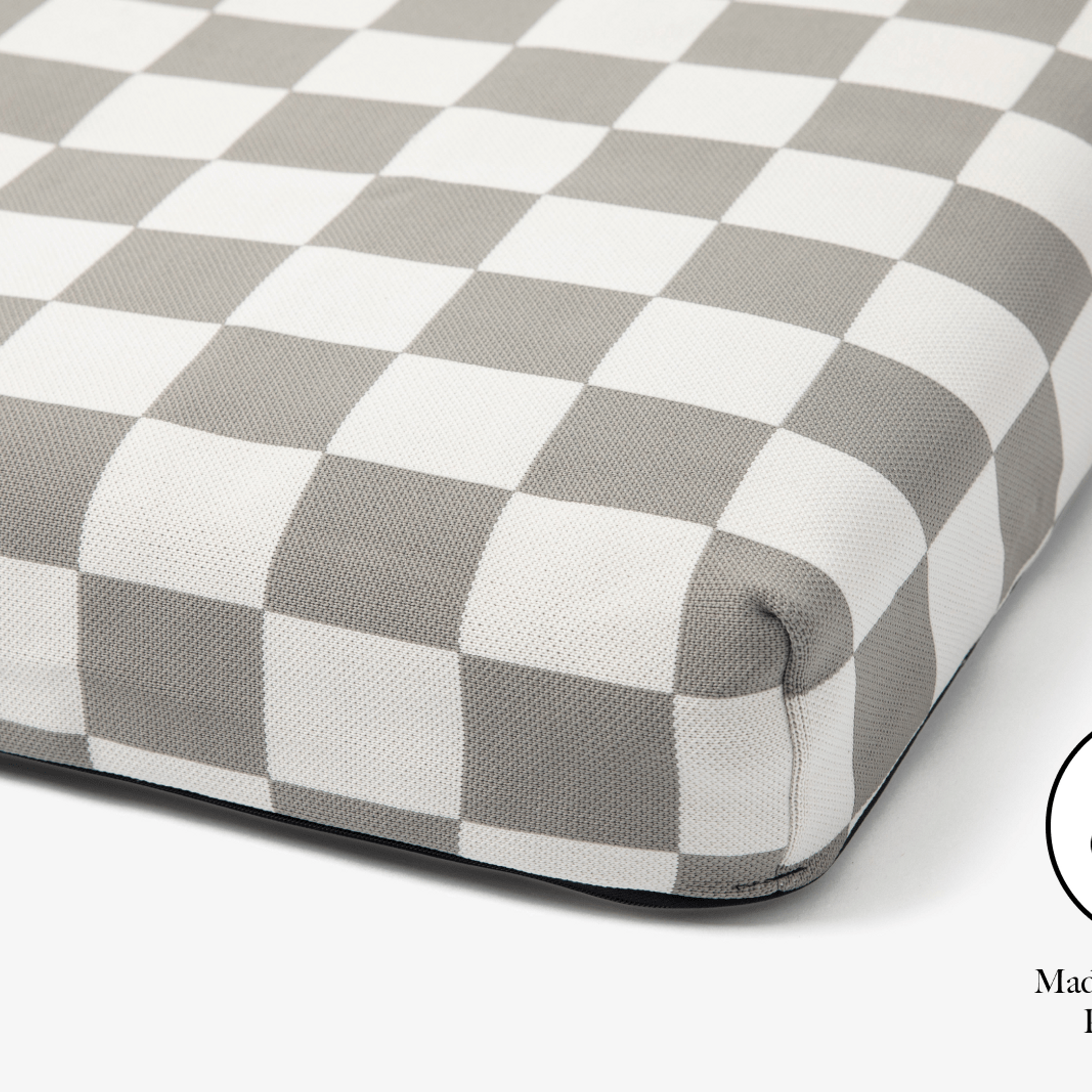 Gray Checker | Dog Bed or Bed Cover