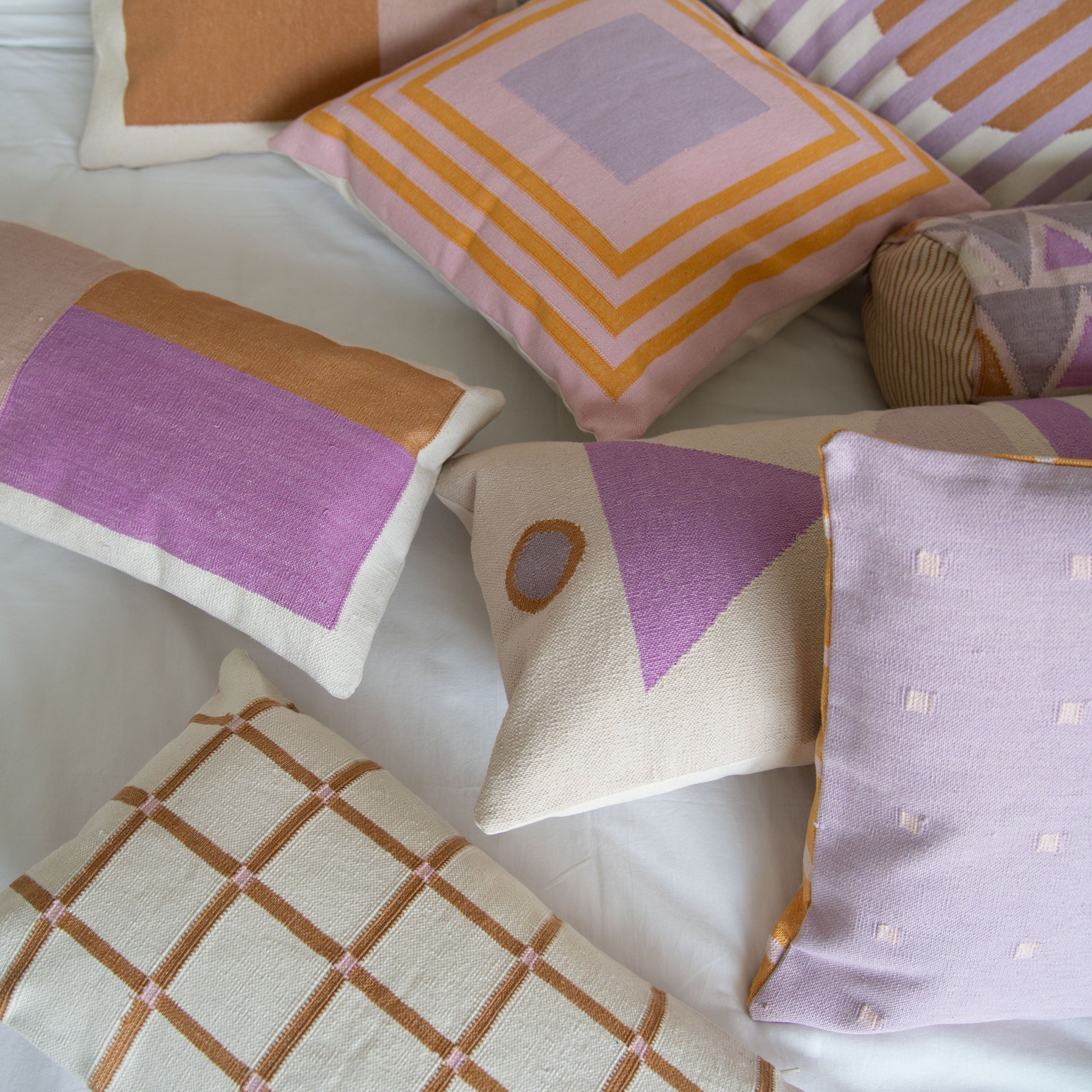 Barcelona Stripe Pillow - Lilac