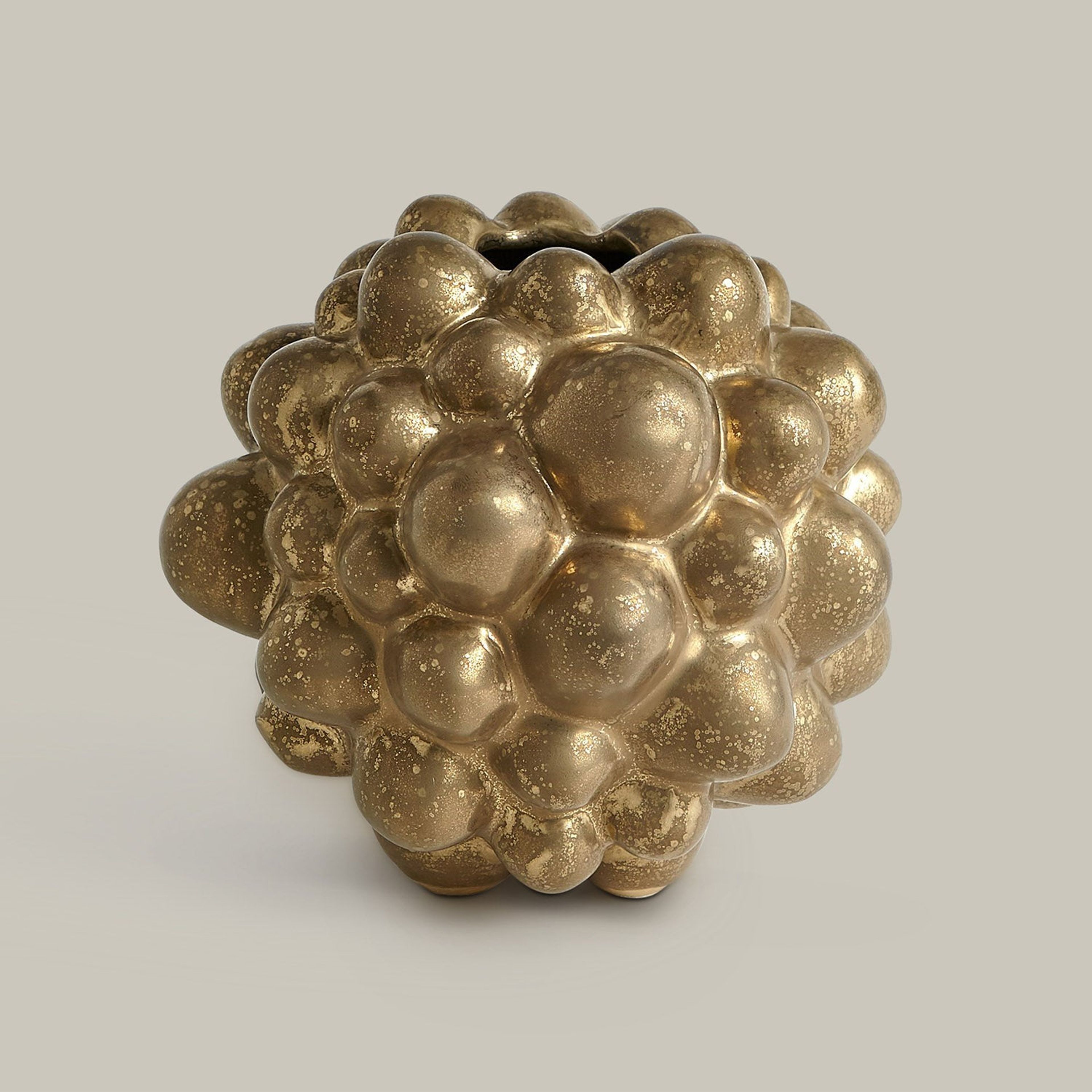 Organic Bubble Vases (Antique Gold)